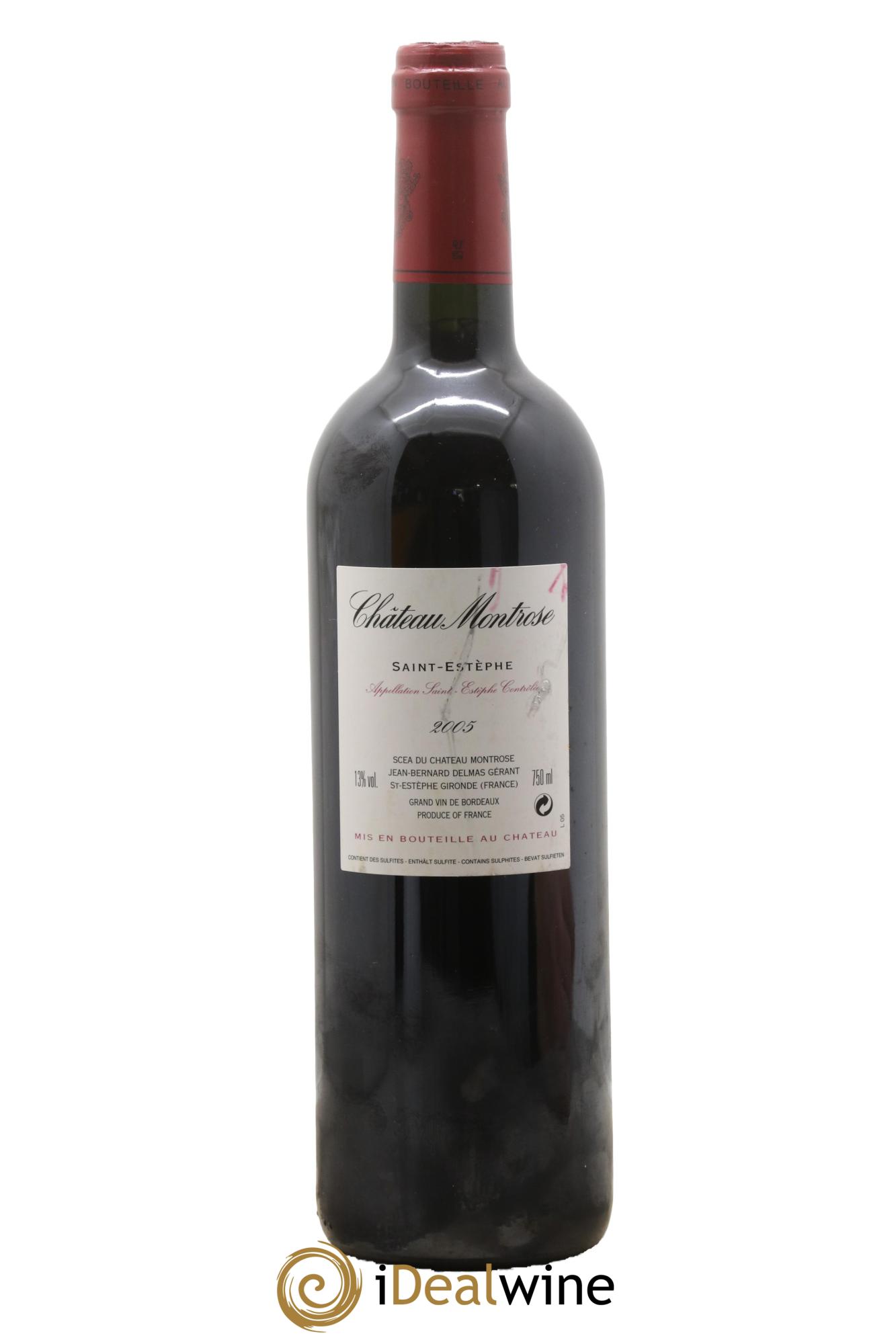 Château Montrose 2ème Grand Cru Classé 2005 - Lot de 1 bouteille - 1