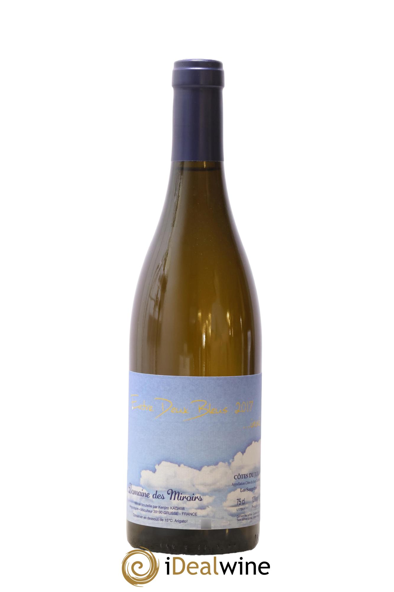 Côtes du Jura Entre Deux Bleus...inné Les Saugettes Kenjiro Kagami - Domaine des Miroirs 2017 - Posten von 1 Flasche - 0