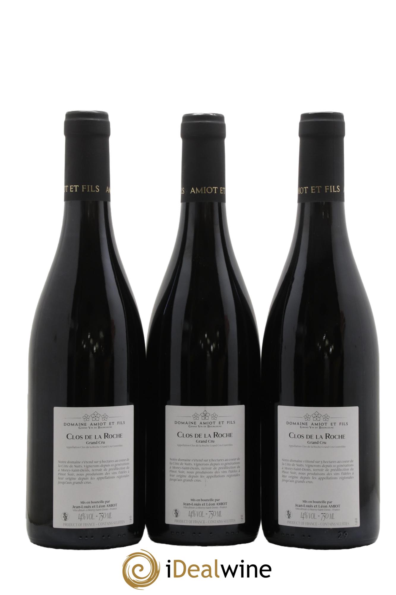 Clos de la Roche Grand Cru Pierre Amiot et Fils (Domaine) Domaine Amiot et fils 2022 - Lotto di 3 bottiglie - 1