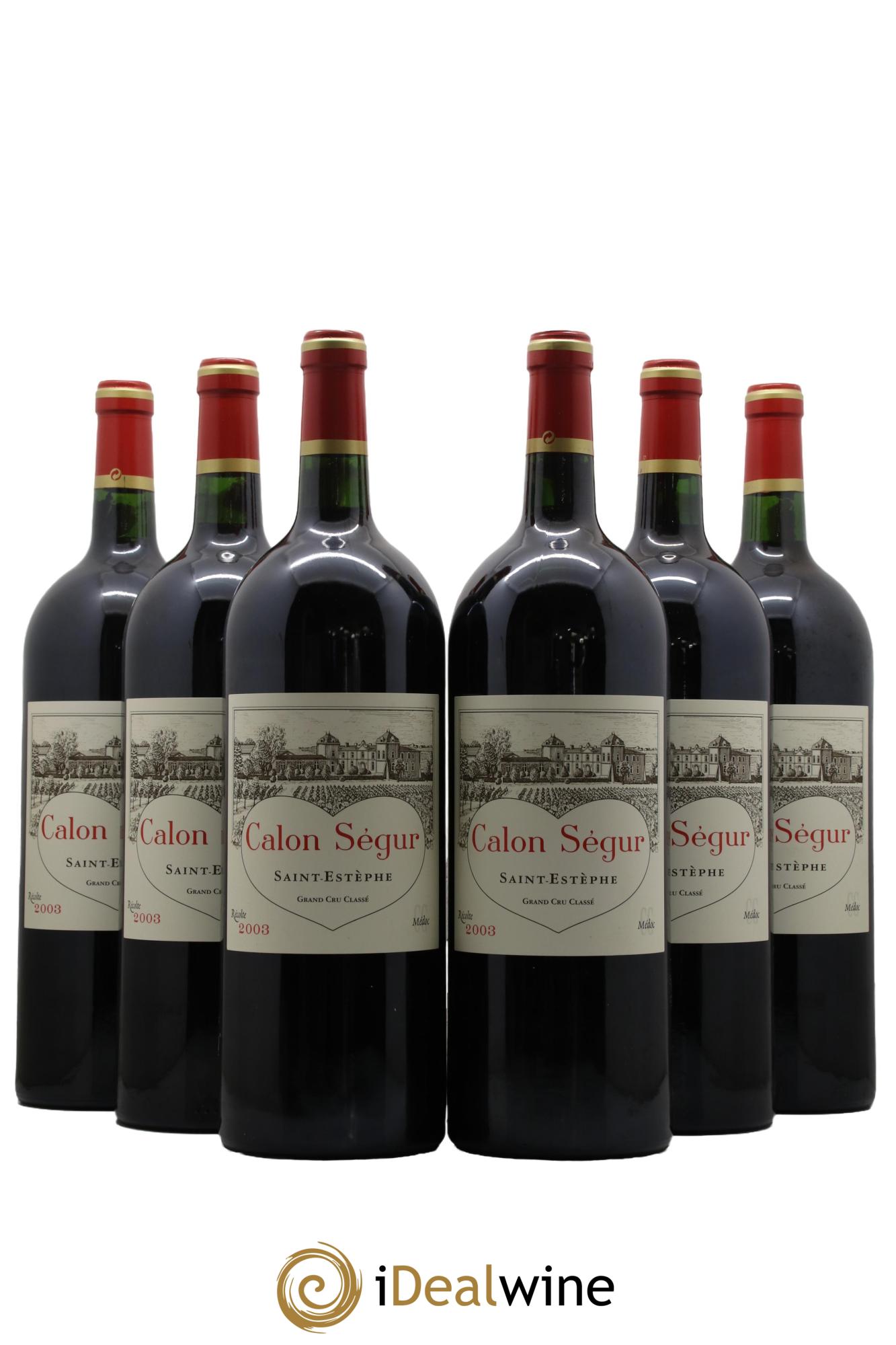 Château Calon Ségur 3ème Grand Cru Classé 2003 - Lot de 6 magnums - 0