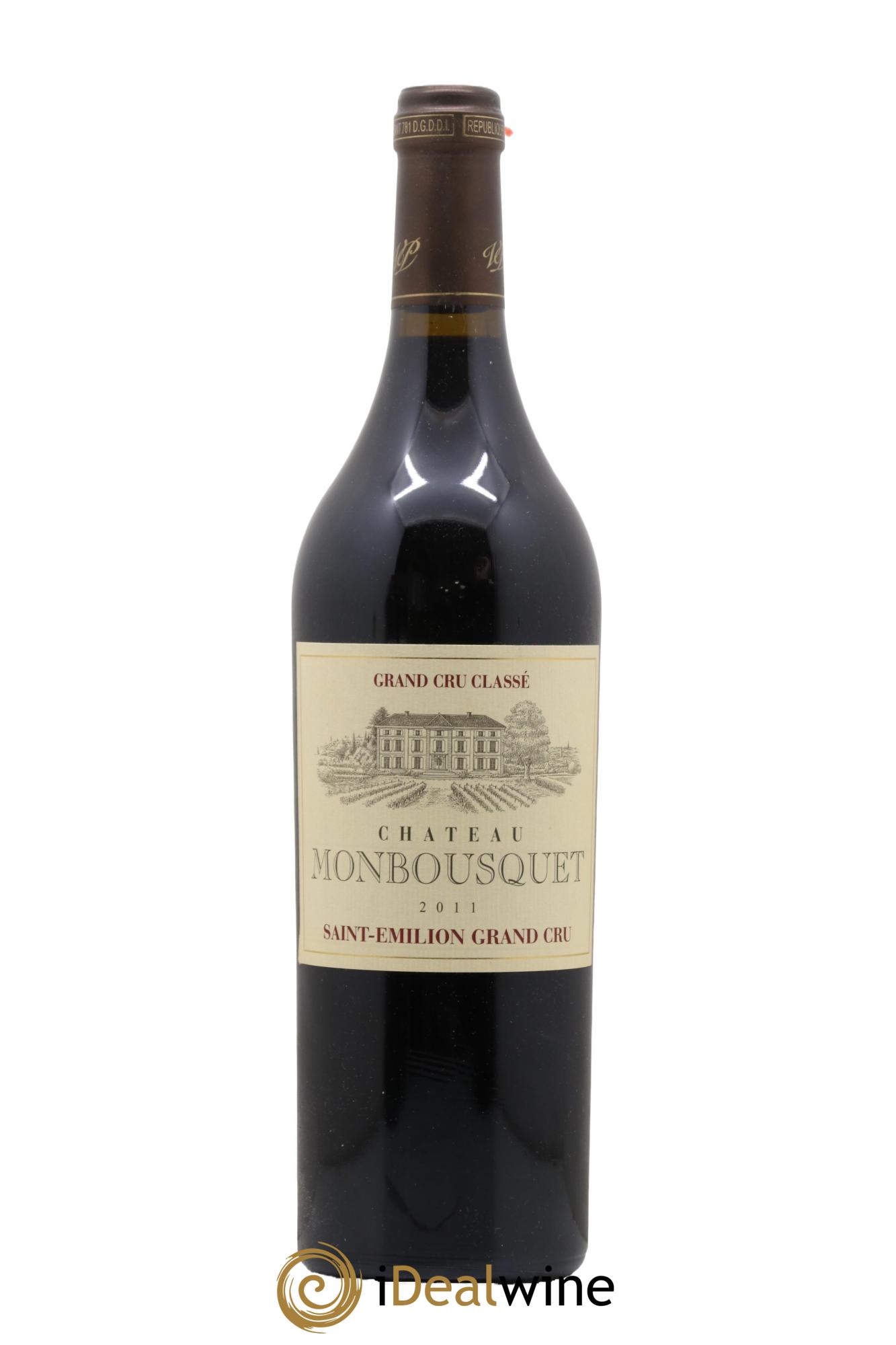 Château Monbousquet Grand Cru Classé 2011 - Lot de 1 bouteille - 0