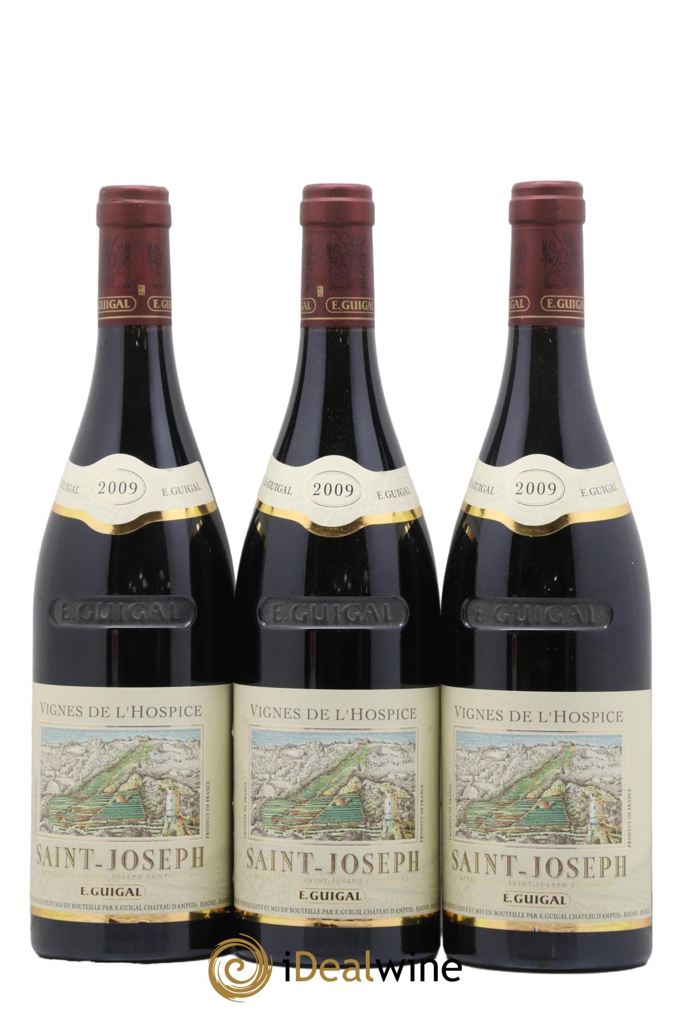 Saint-Joseph Vignes de l'Hospice Guigal 2009 - Lotto di 3 bottiglie - 0