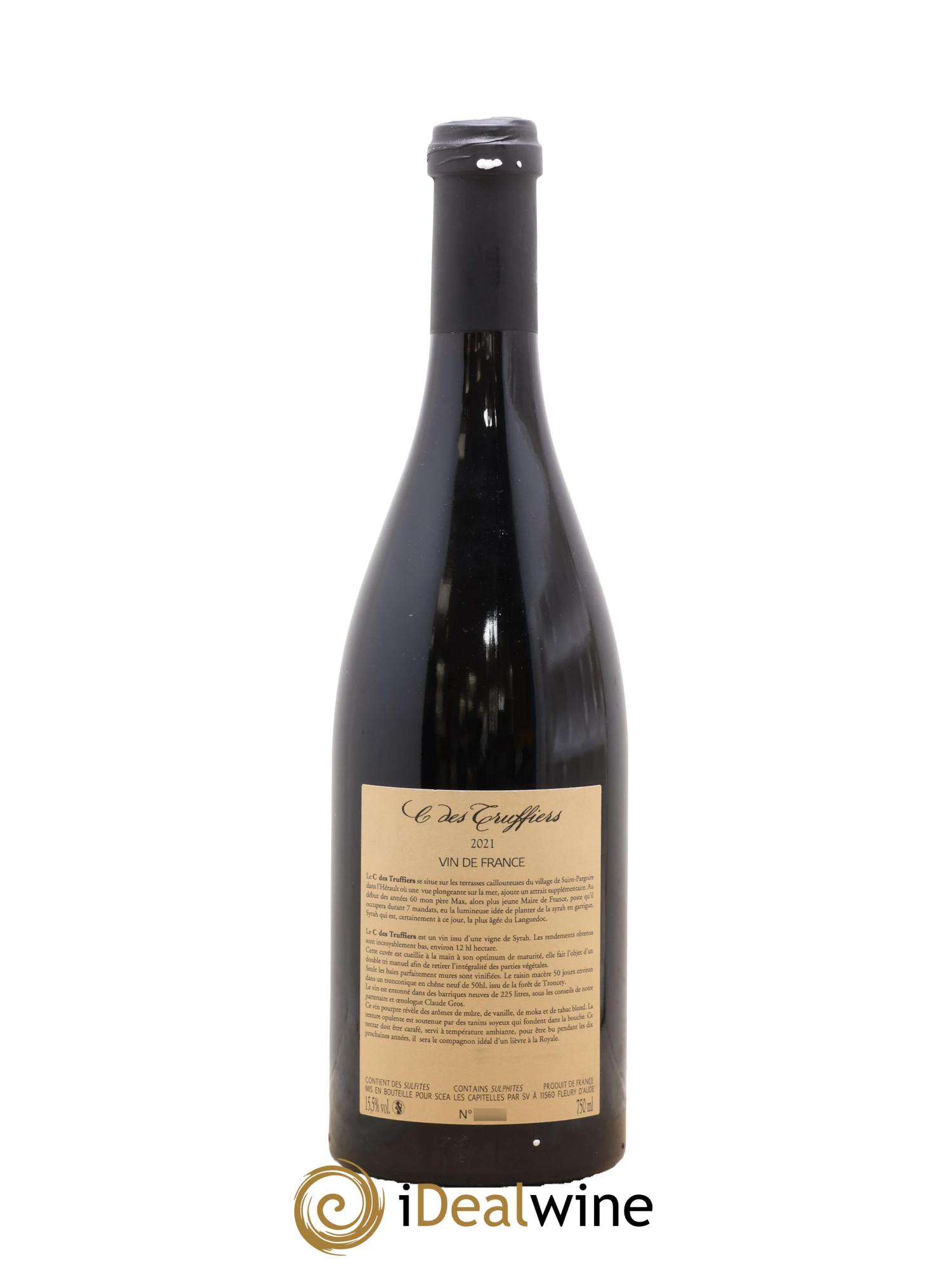 Coteaux du Languedoc La Clape Château de La Négly Clos des Truffiers Jean Paux-Rosset 2021 - Lot de 1 bouteille - 1