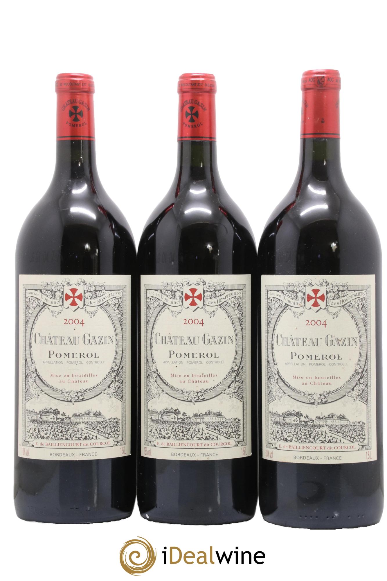 Château Gazin 2004 - Lot de 3 magnums - 0
