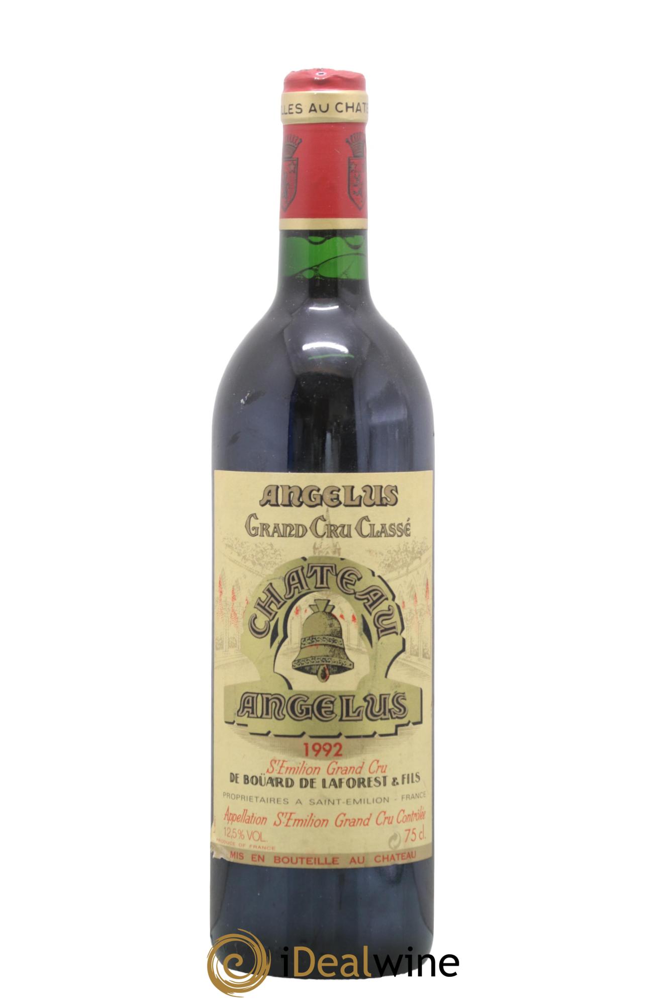 Château Angélus 1er Grand Cru Classé A 1992 - Lot de 1 bouteille - 0