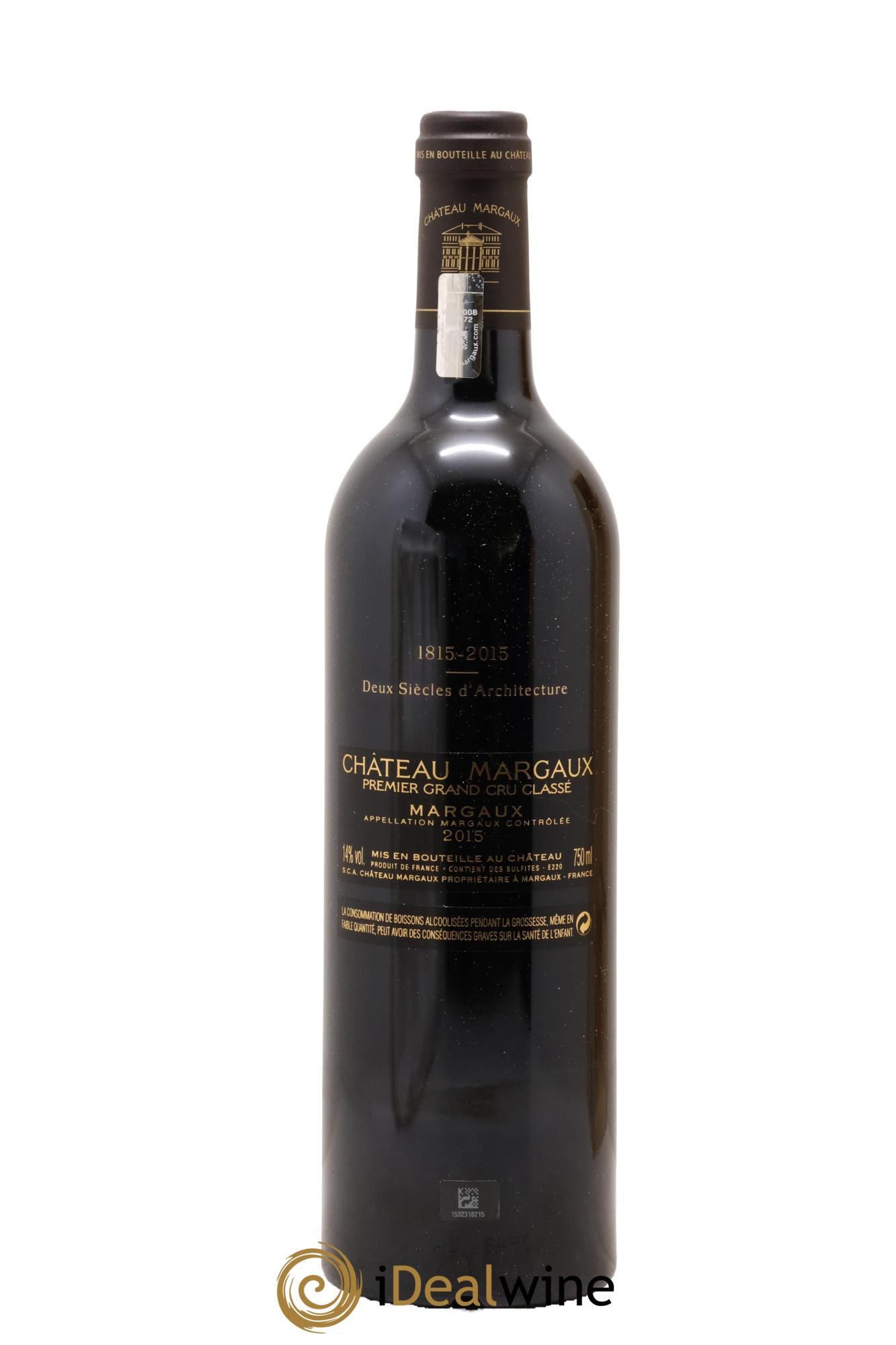 Château Margaux 1er Grand Cru Classé 2015 - Posten von 1 Flasche - 2