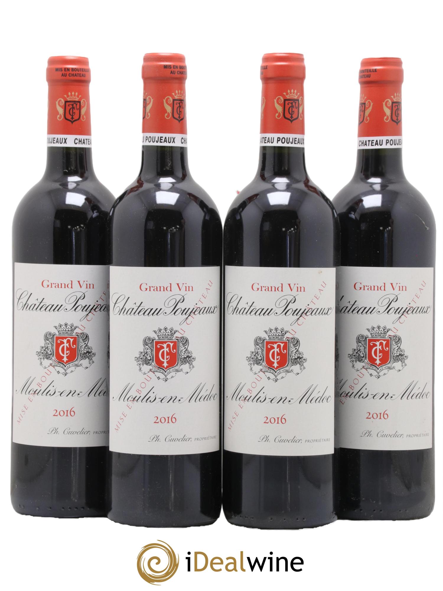 Château Poujeaux 2016 - Lot de 4 bouteilles - 0