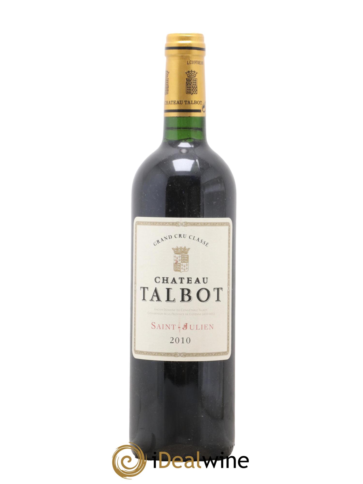 Château Talbot 4ème Grand Cru Classé 2010 - Lot de 1 bouteille - 0
