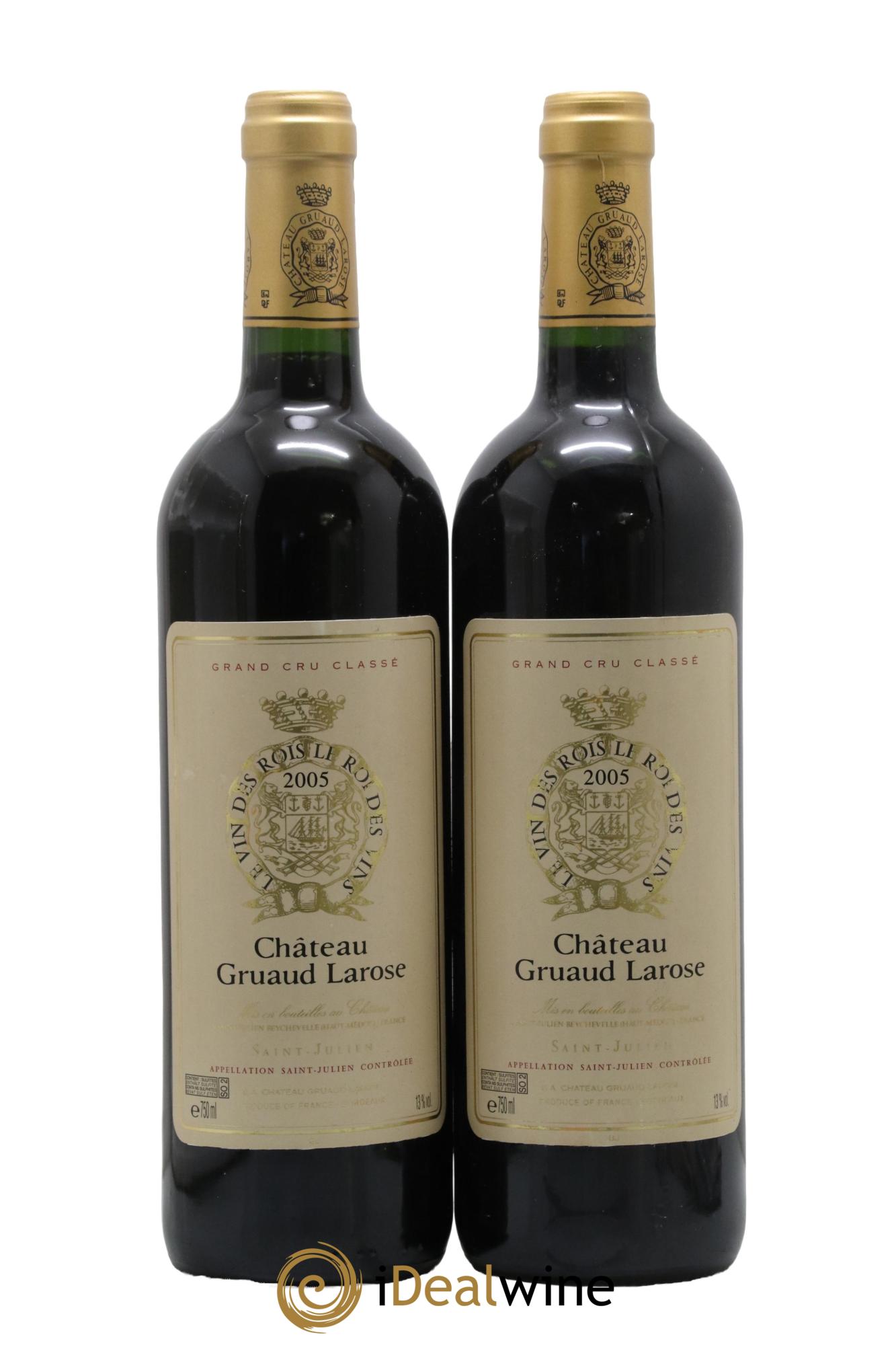 Château Gruaud Larose 2ème Grand Cru Classé 2005 - Lot de 2 bouteilles - 0