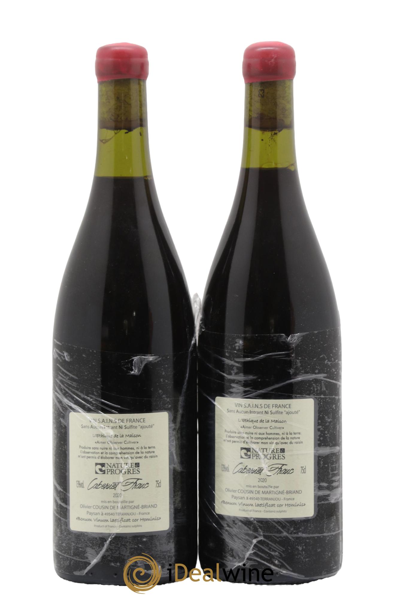 Vin de France Le Franc Vin D'Ici Olivier Cousin 2020 - Lotto di 2 bottiglie - 1
