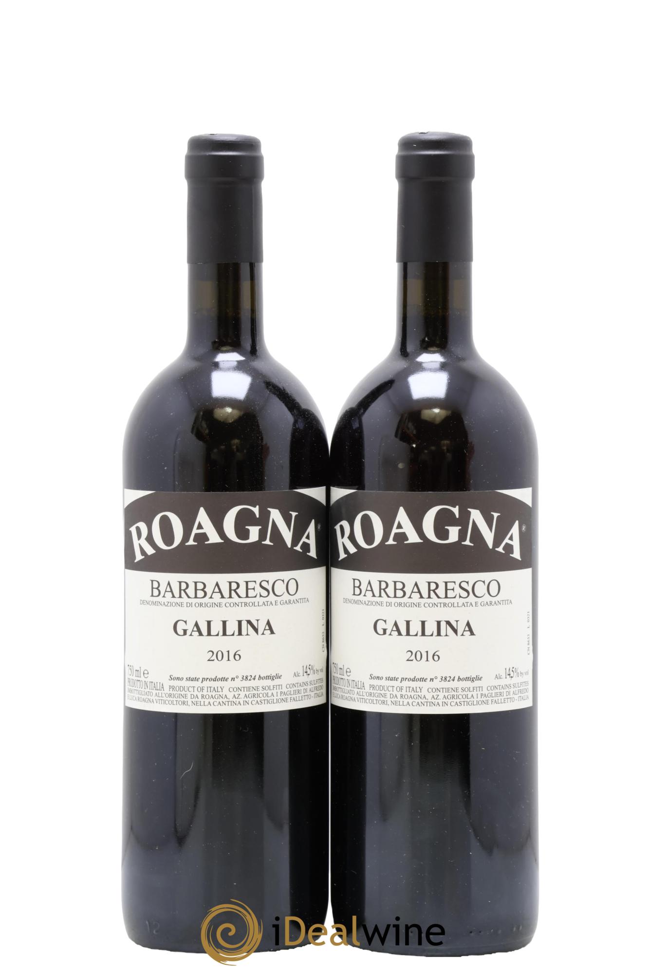 Barbaresco DOCG Gallina Roagna 2016 - Lot de 2 bouteilles - 0