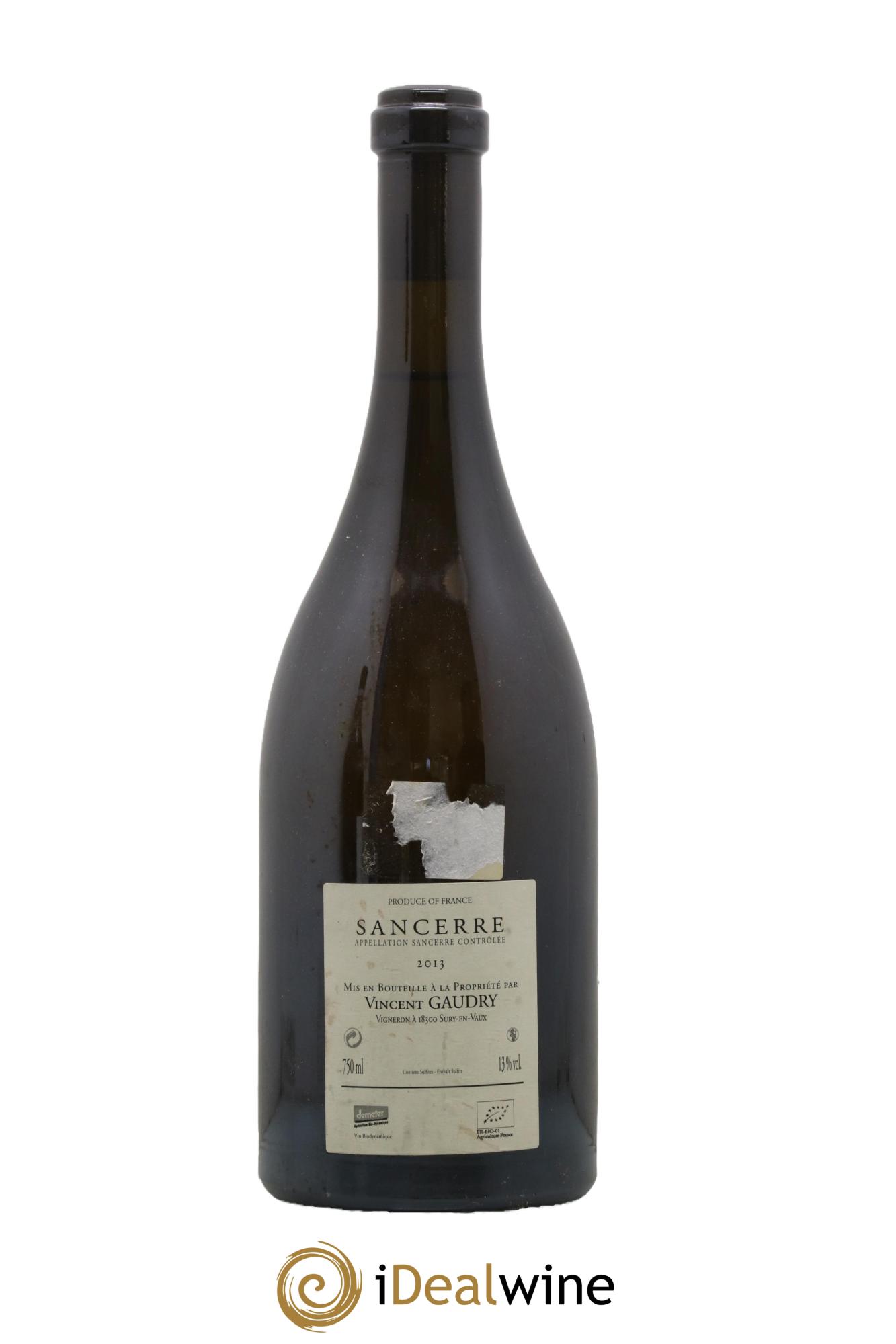 Sancerre A mi-chemin Vincent Gaudry 2013 - Lot de 1 bouteille - 1