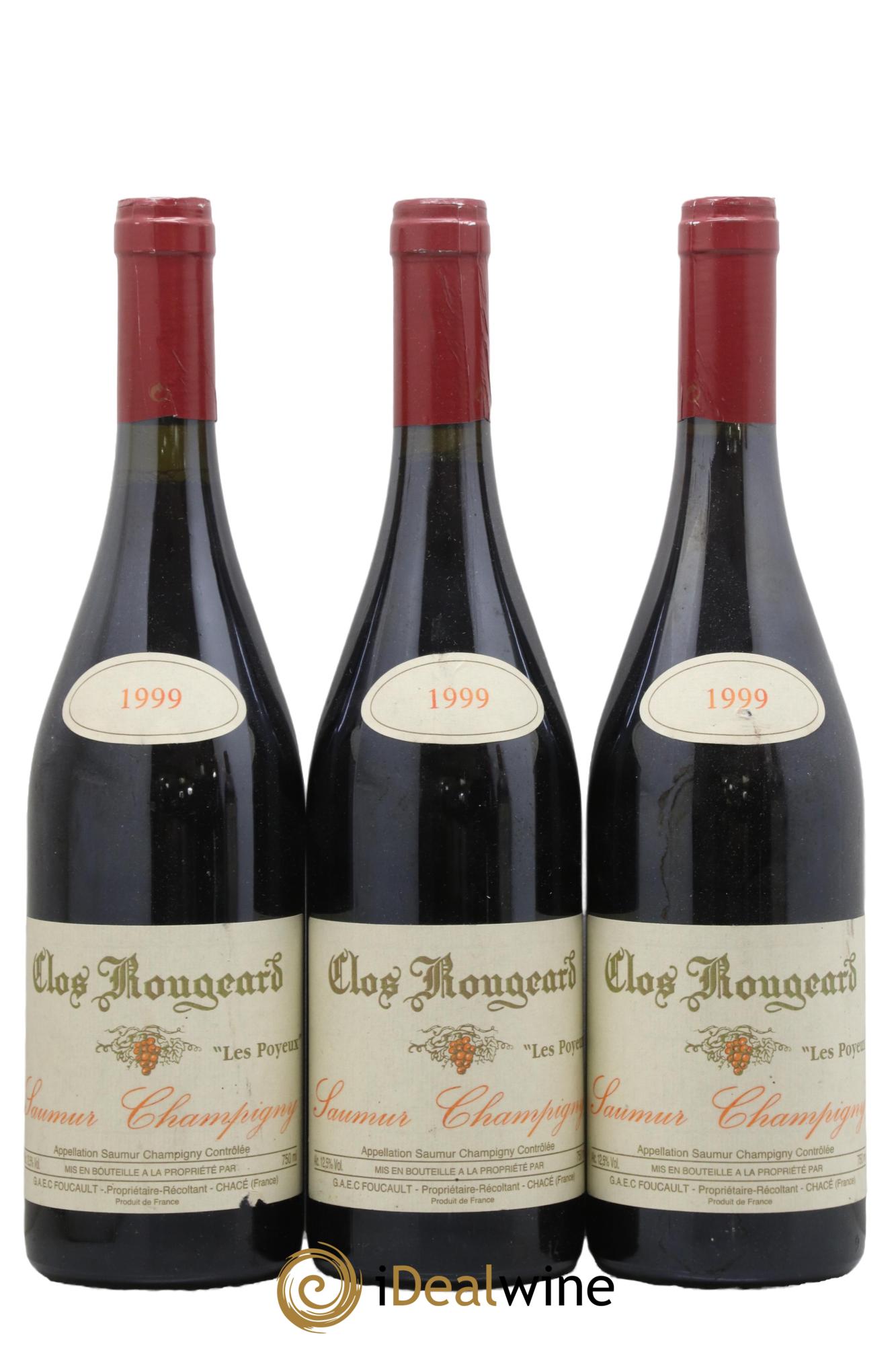 Saumur-Champigny Les Poyeux Clos Rougeard 1999 - Lotto di 3 bottiglie - 0