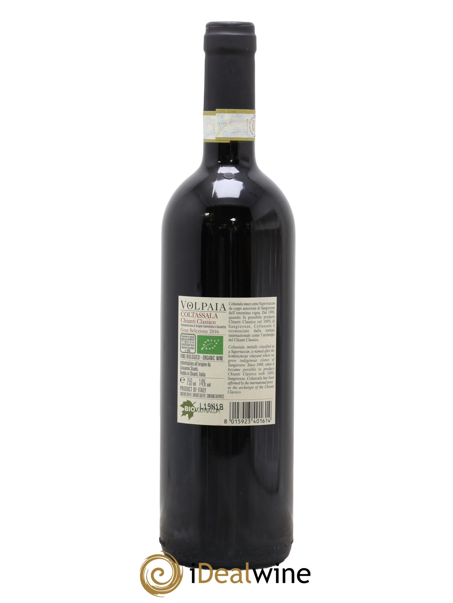 Chianti Classico DOCG Grand Selezion Coltassala Volpaia 2016 - Posten von 1 Flasche - 1