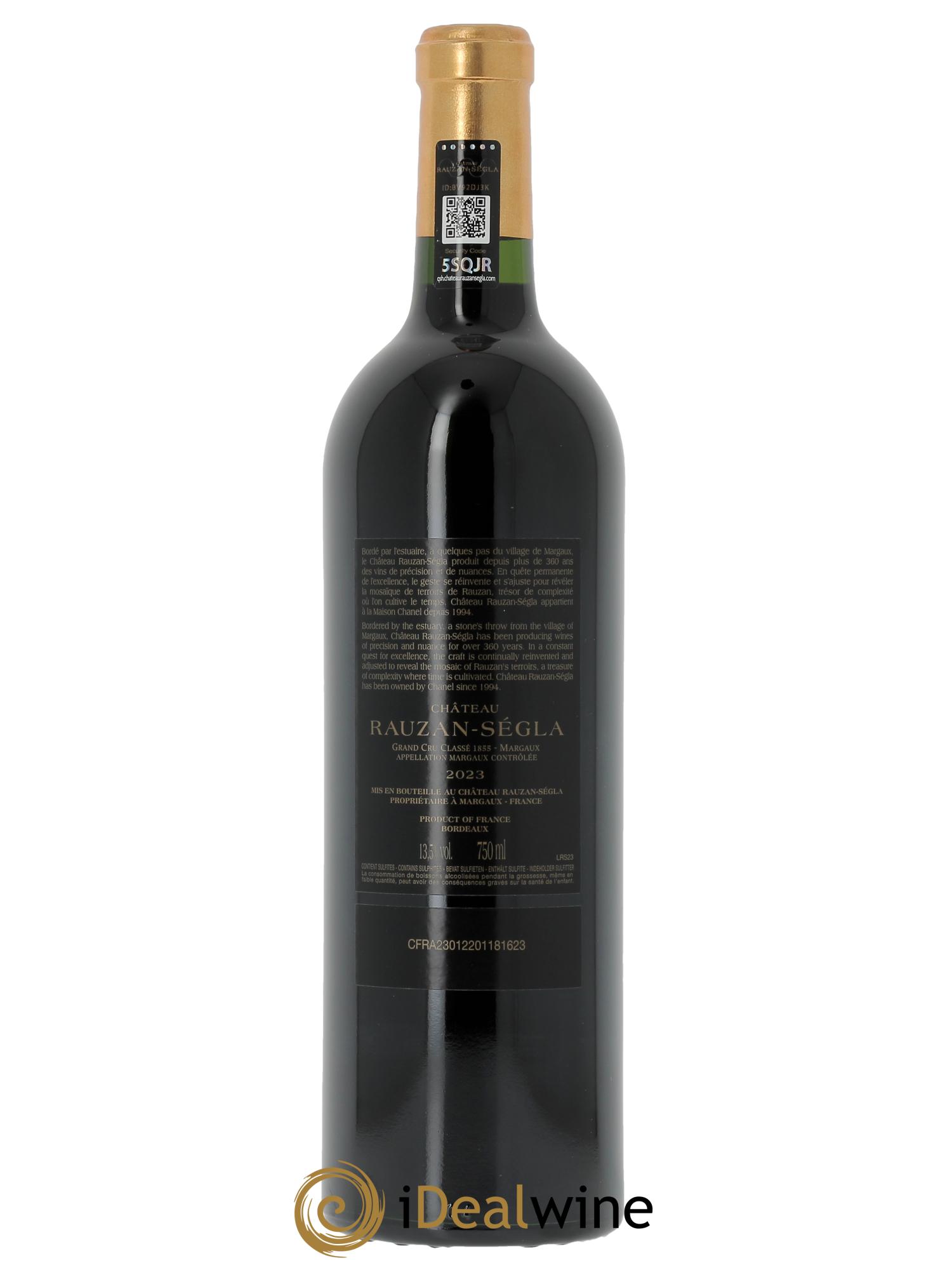 Château Rauzan Ségla Grand Cru Classé (CBO à partir de 6 bts) 2023 - Lot de 1 bouteille - 1