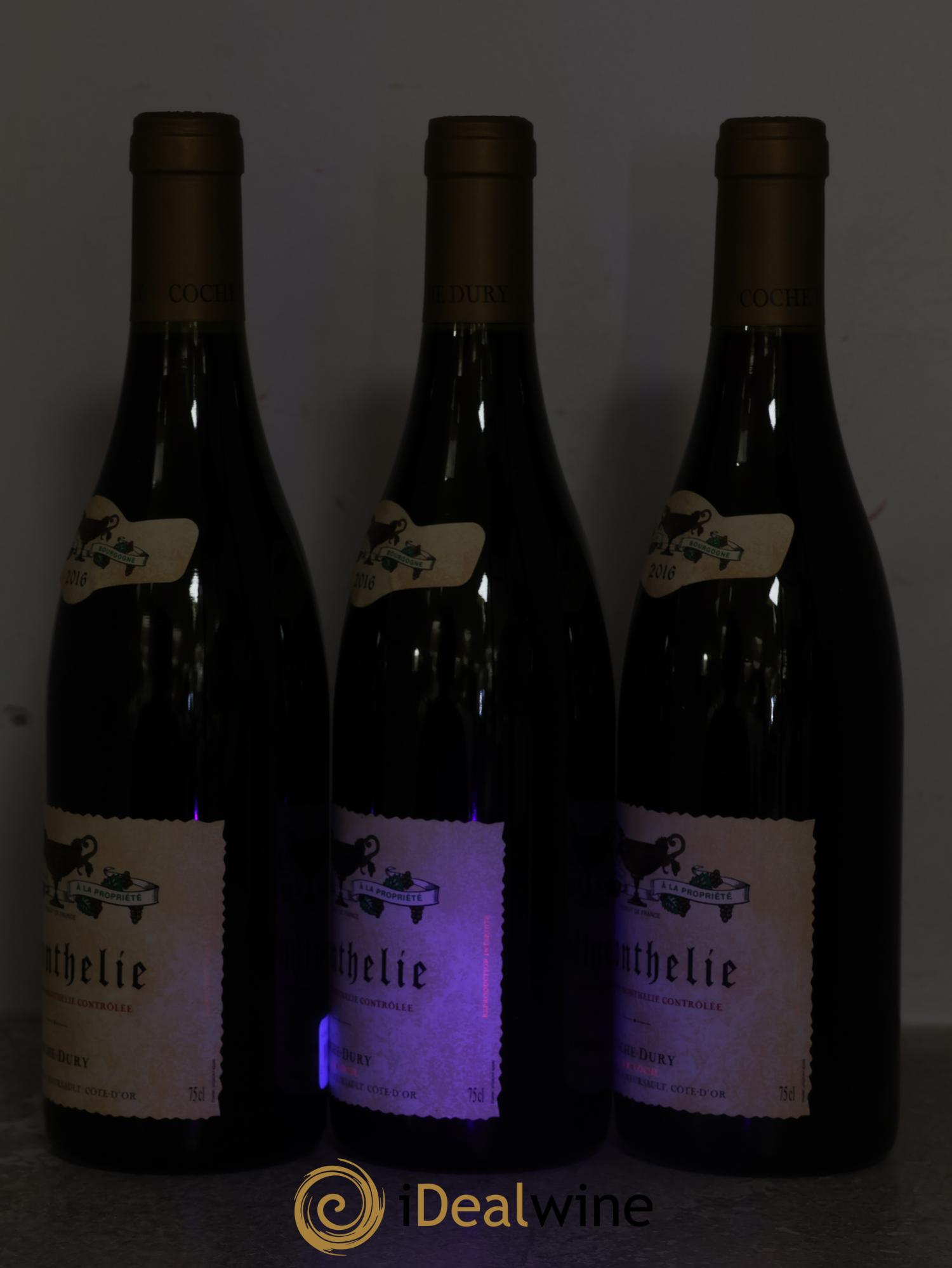 Monthélie Coche Dury (Domaine) 2016 - Lot of 3 bottles - 1