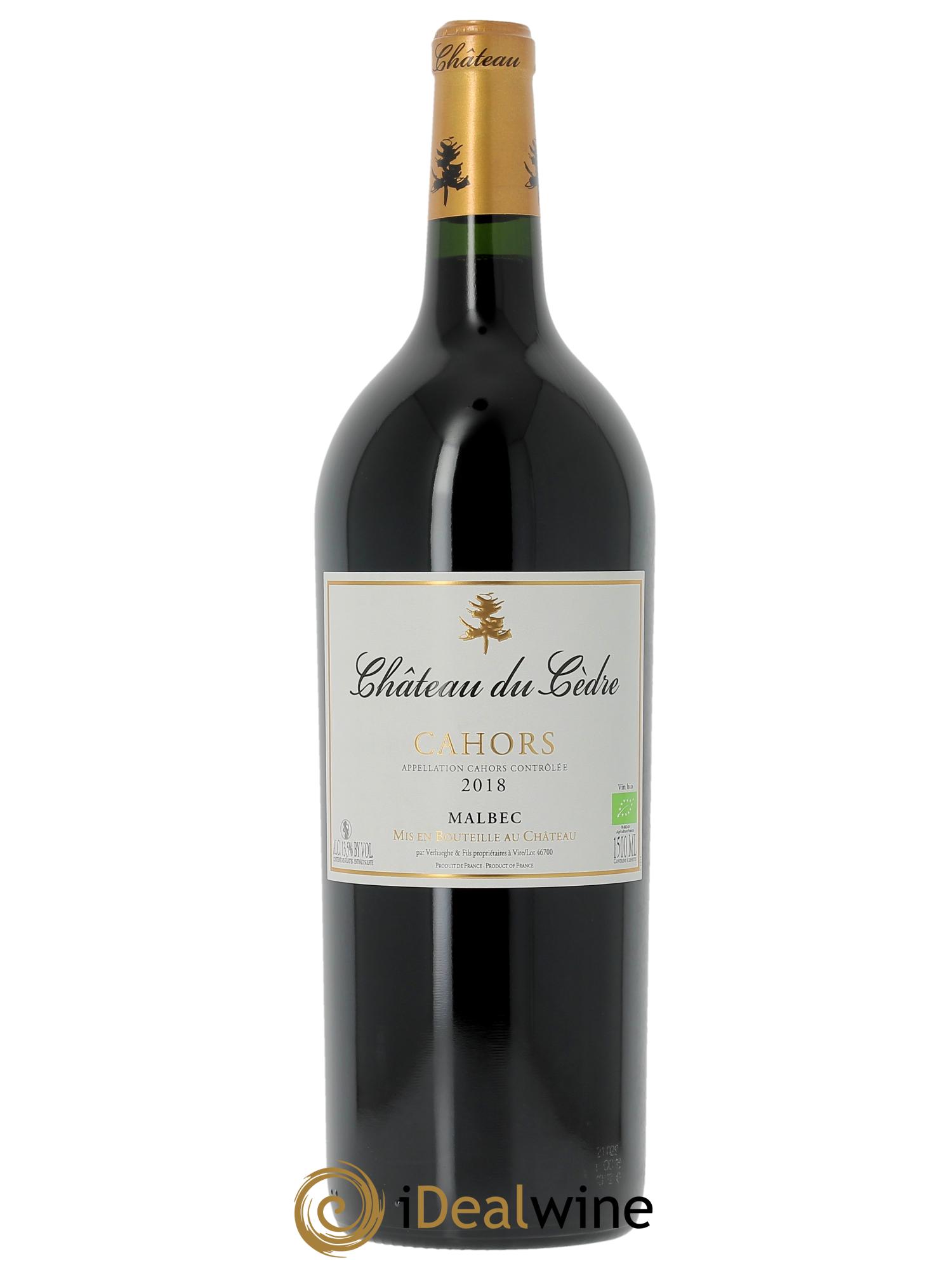 Cahors  Château du Cèdre Pascal et Jean-Marc Verhaeghe  2018 - Lot of 1 magnum - 0