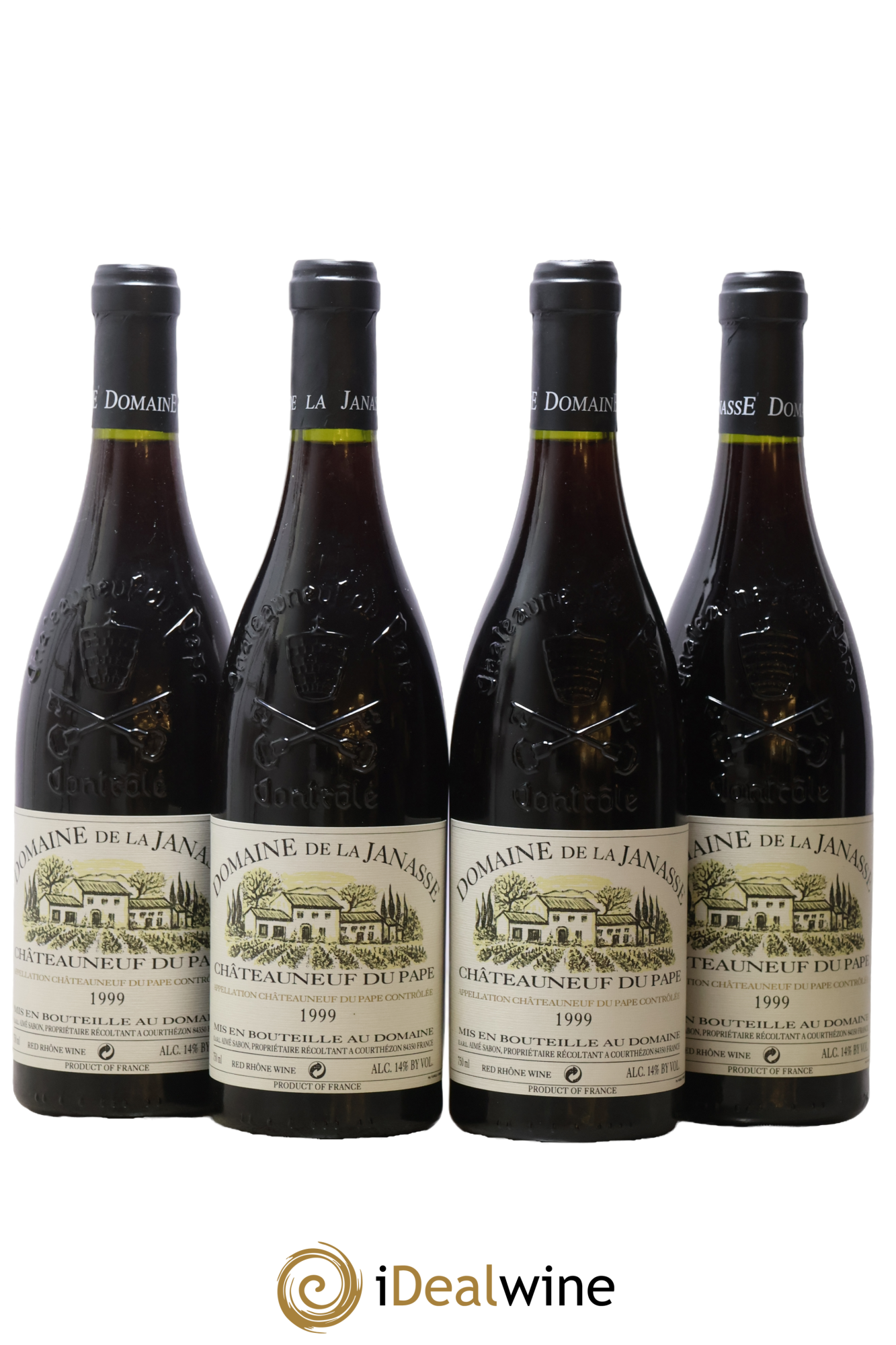 Châteauneuf-du-Pape La Janasse (Domaine de) 1999 - Lotto di 4 bottiglie - 0
