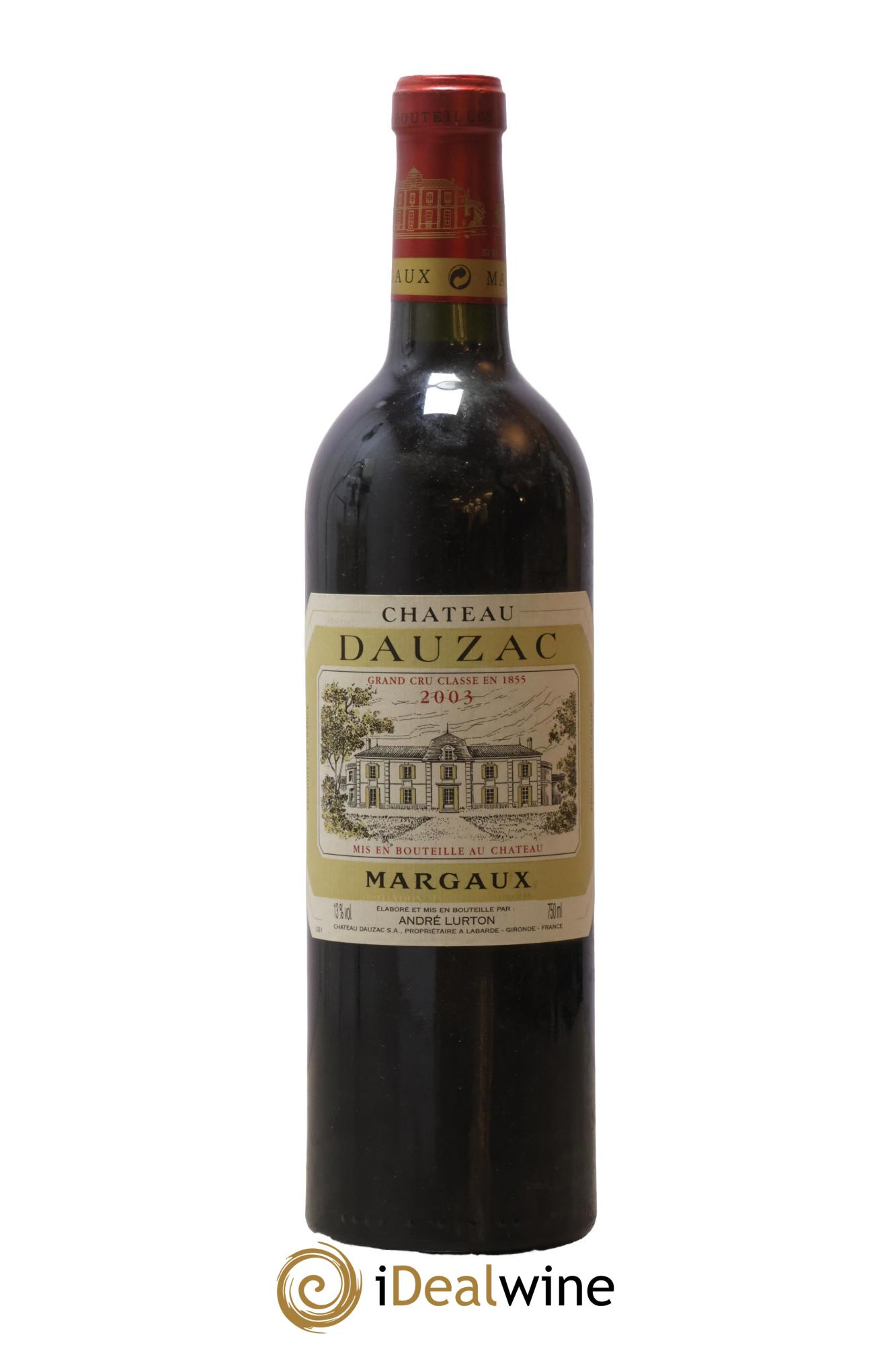 Château Dauzac 5ème Grand Cru Classé 2003 - Lot de 1 bouteille - 0