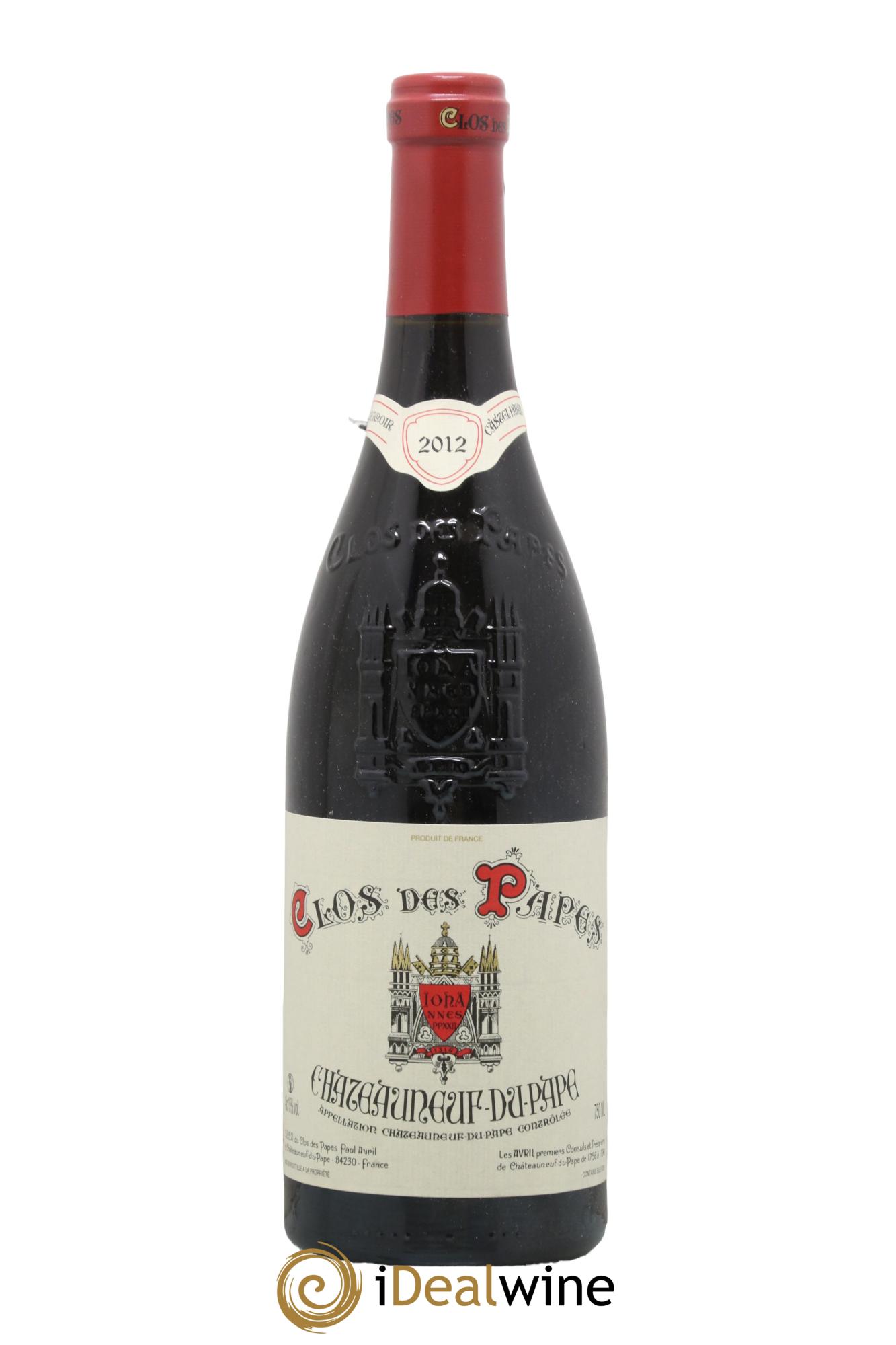 Châteauneuf-du-Pape Clos des Papes - Paul Avril 2012 - Lot de 1 bouteille - 0