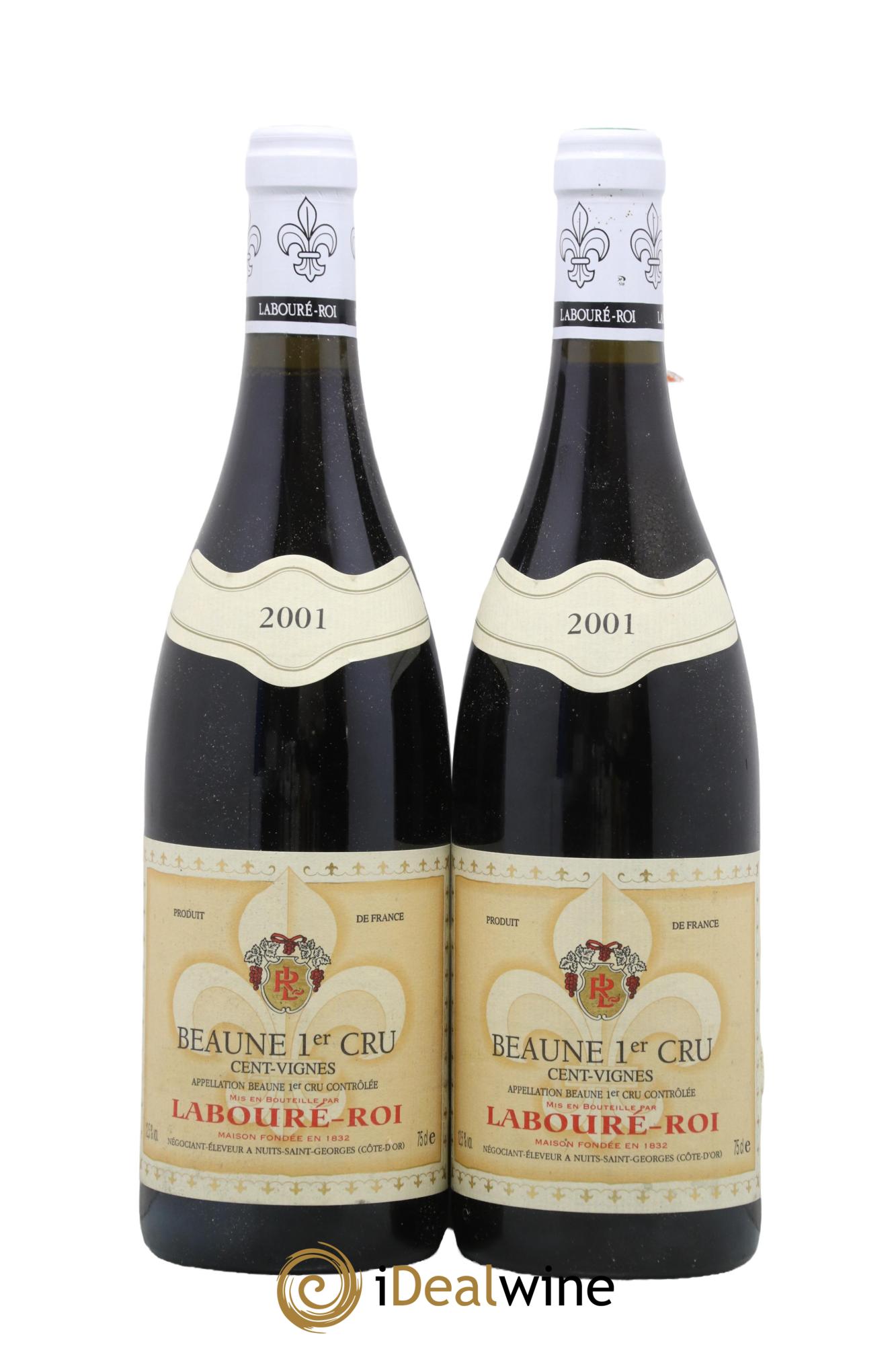 Beaune 1er Cru Les Cent Vignes Domaine Labouré-Roi 2001 - Lot de 2 bouteilles - 0