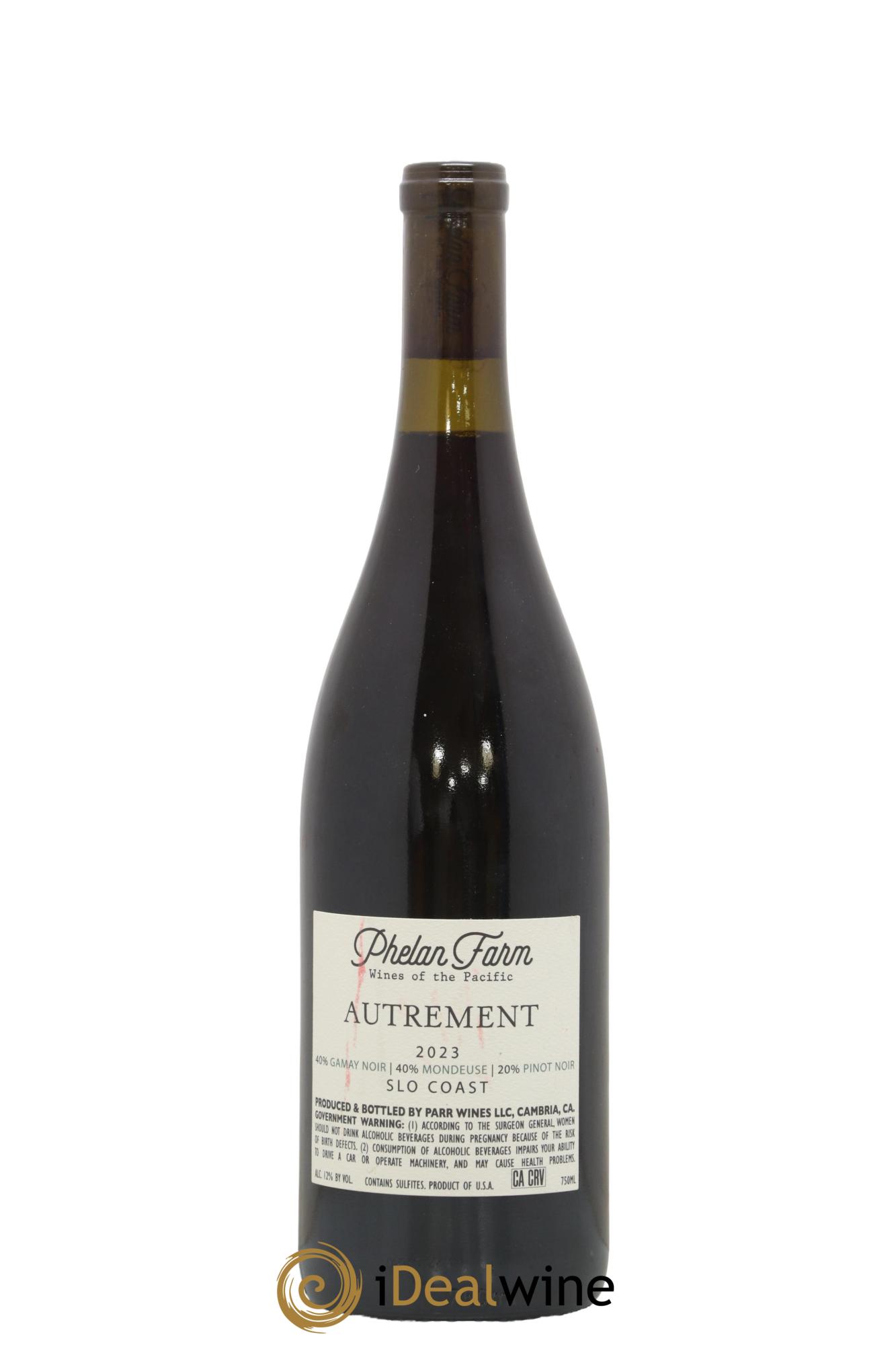 San Luis Obispo Coast Phelan Farm Autrement 2023 - Lot de 1 bouteille - 1