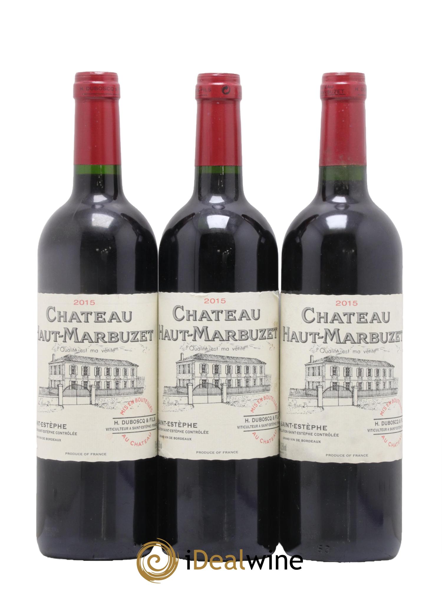 Château Haut Marbuzet 2015 - Lot de 3 bouteilles - 0