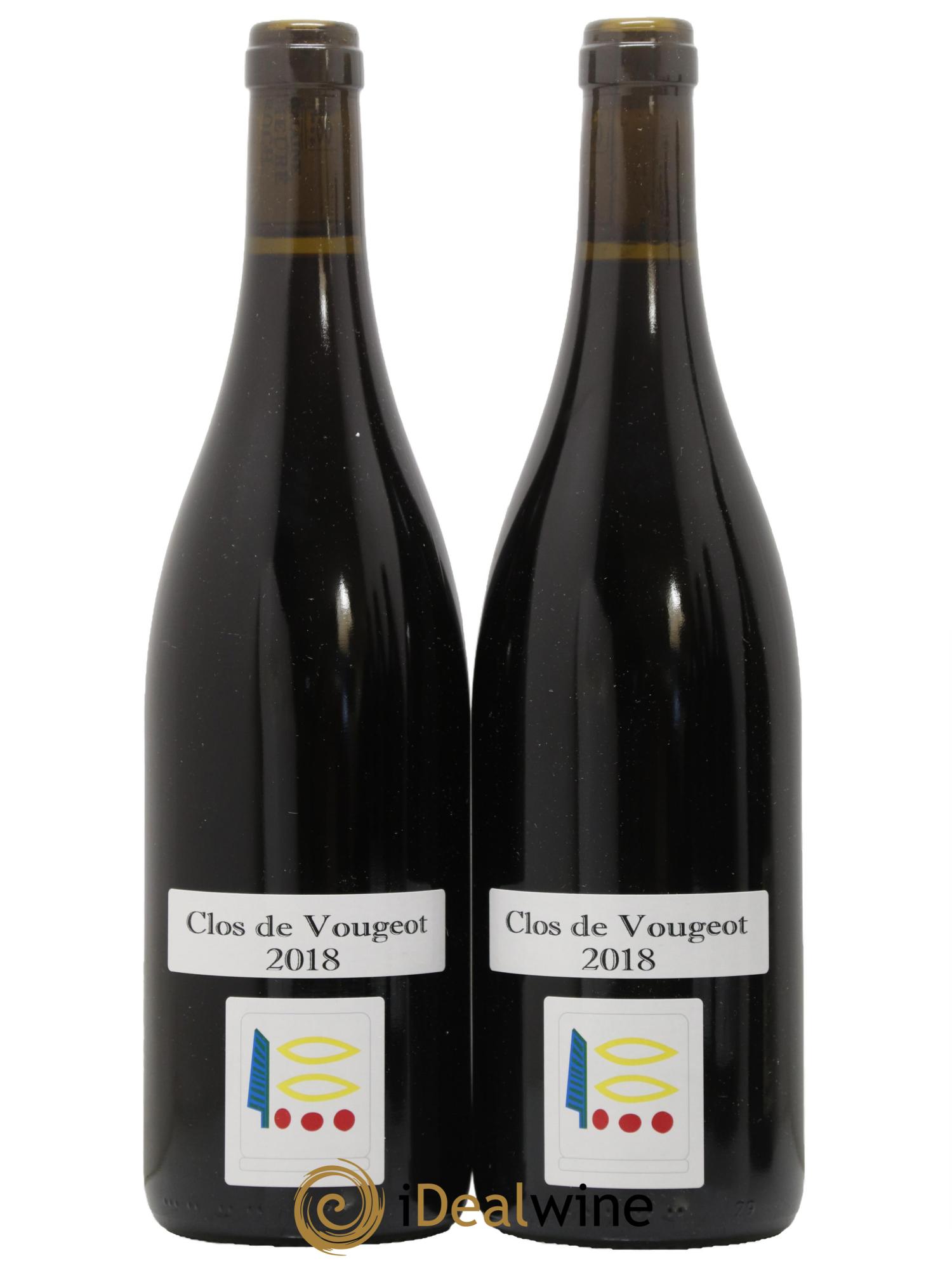 Clos de Vougeot Grand Cru Prieuré Roch 2018 - Lot de 2 bouteilles - 0