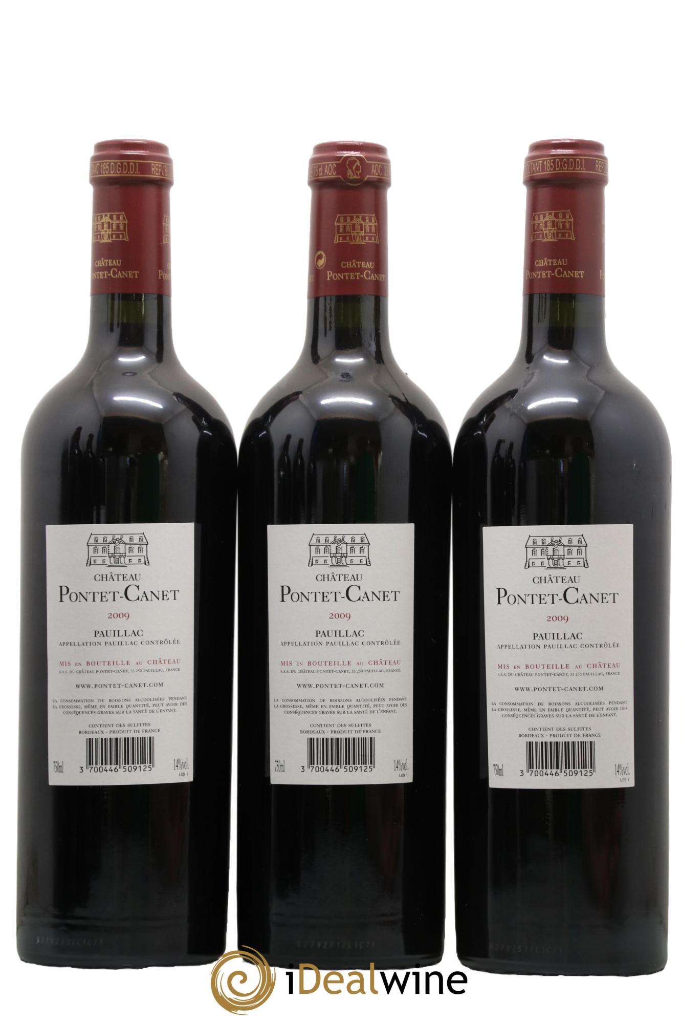 Château Pontet Canet 5ème Grand Cru Classé 2009 - Lot de 6 bouteilles - 2