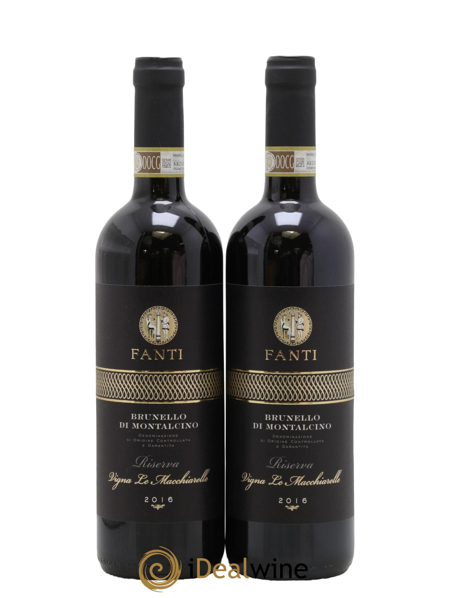 Brunello di Montalcino Riserva Vigna Le Macchiarelle Fanti 2016 - Lotto di 2 bottiglie - 0