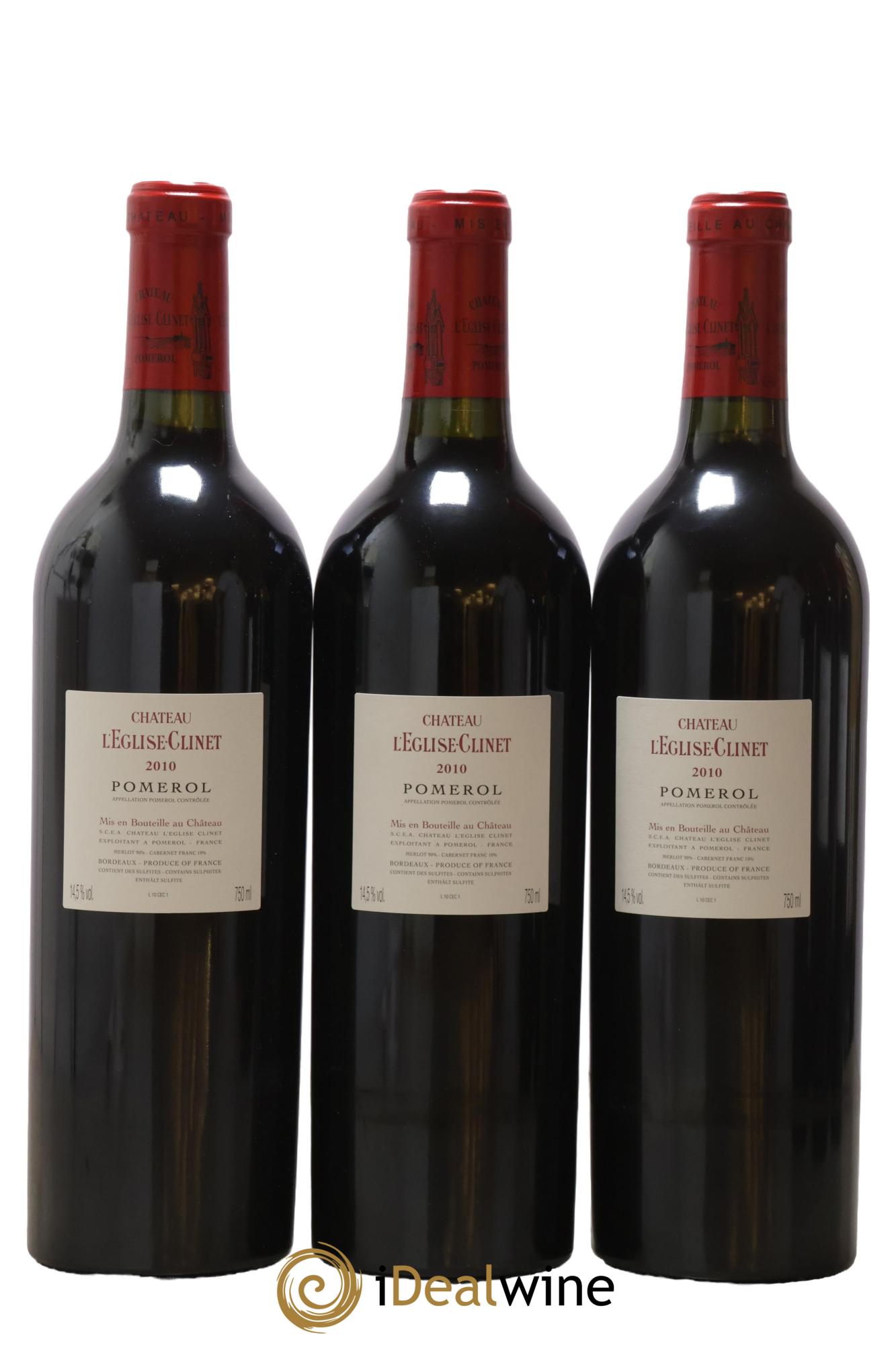 Château l' Église Clinet 2010 - Lotto di 6 bottiglie - 4