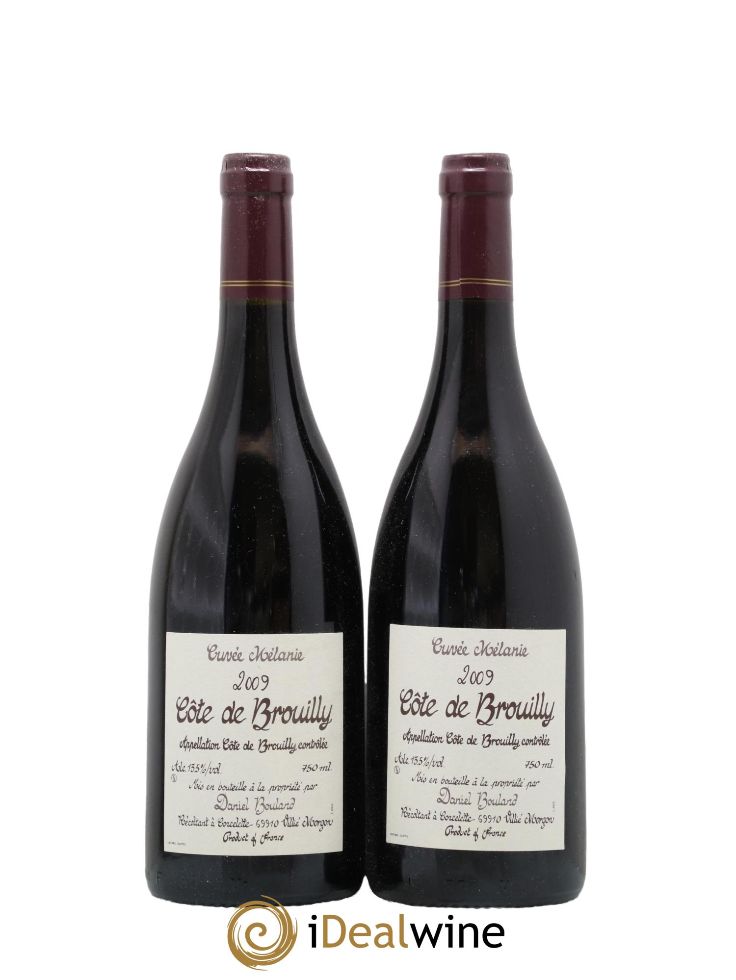 Côte de Brouilly Cuvée Mélanie Daniel Bouland (Domaine) 2009 - Lot de 2 bouteilles - 0