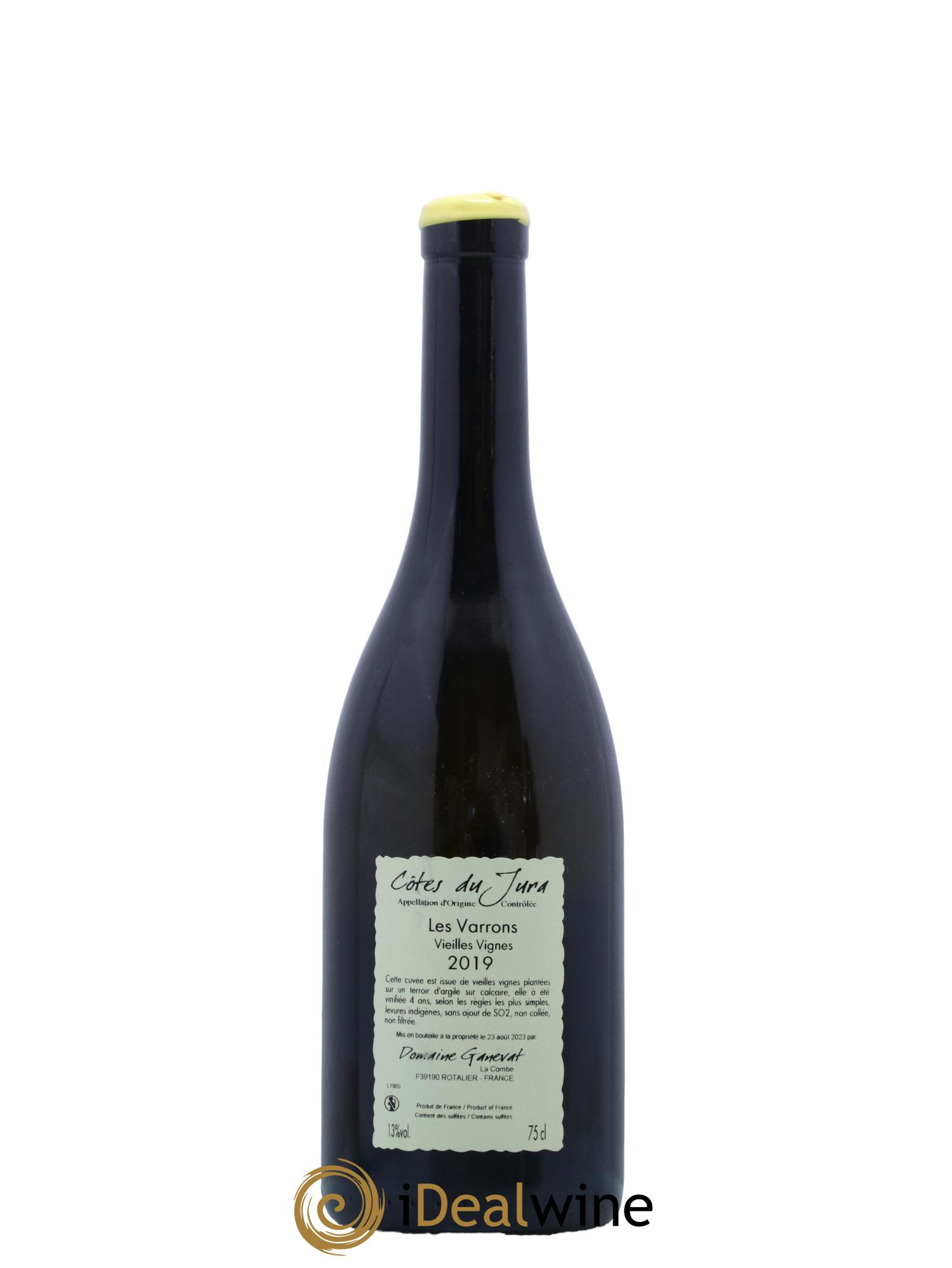 Côtes du Jura Les Varrons Vieilles Vignes Jean-François Ganevat (Domaine) 2019 - Lot de 1 bouteille - 1