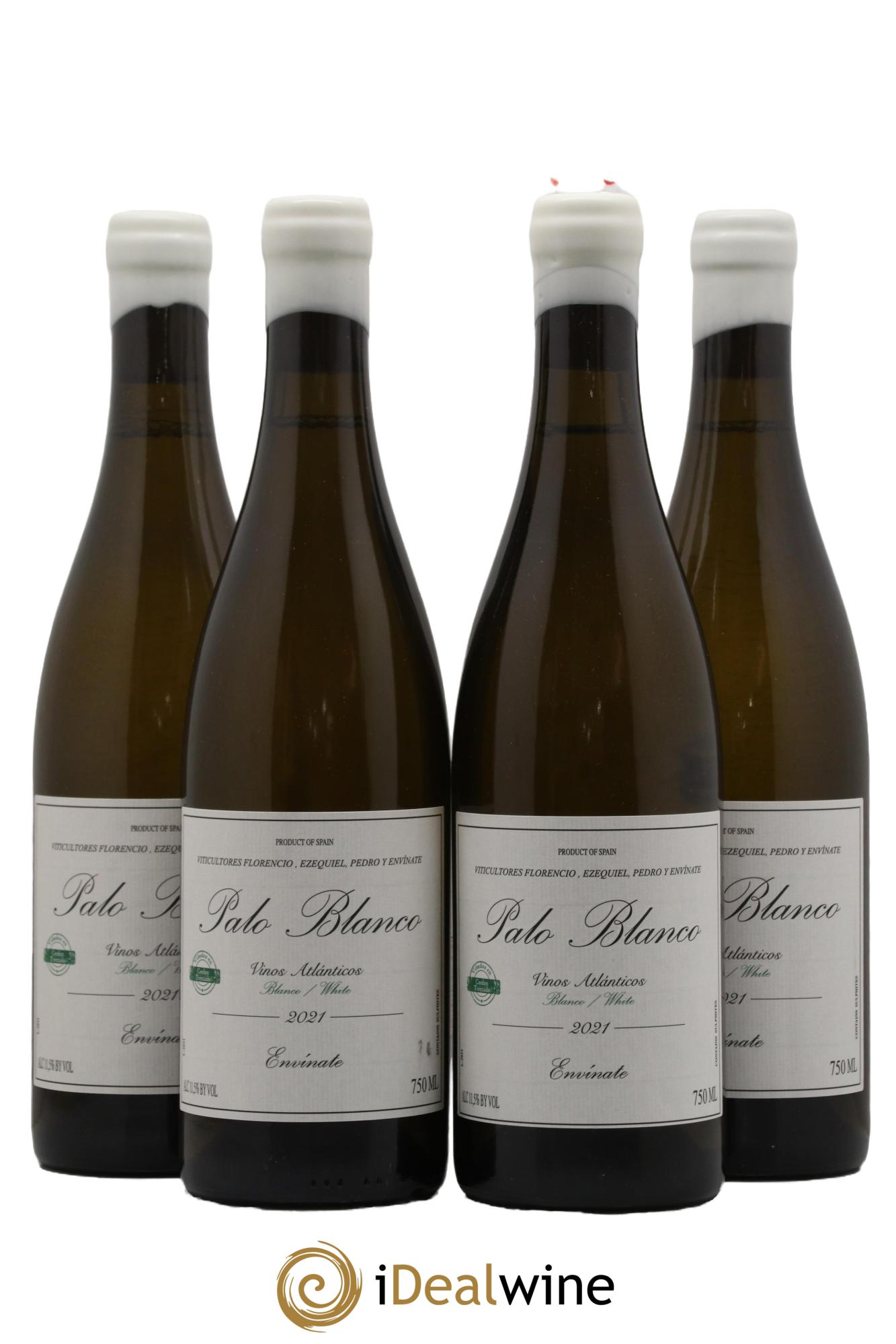 Vinos Atlánticos Palo Blanco Envinate 2021 - Lot de 4 bouteilles - 0
