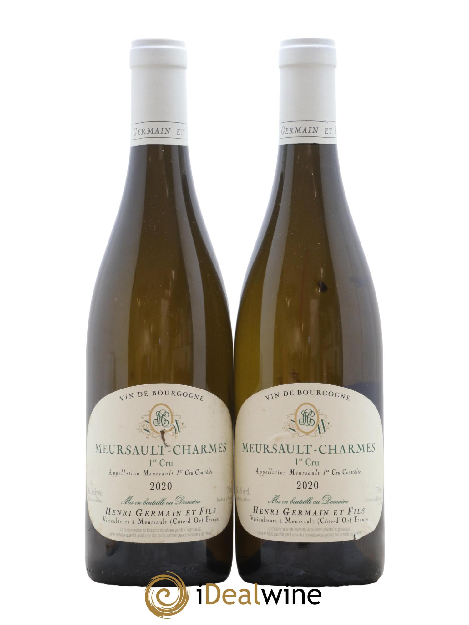 Meursault 1er Cru Charmes Henri Germain 2020 - Lot de 2 bouteilles - 0