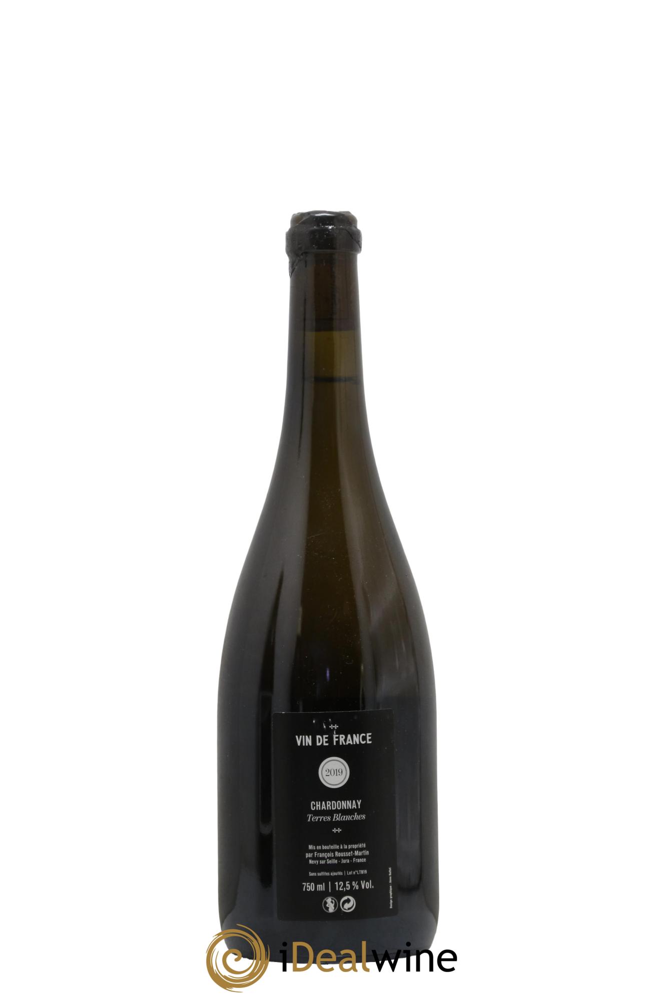 Vin de France Terres Blanches Chardonnay François Rousset Martin 2019 - Lot of 1 bottle - 1