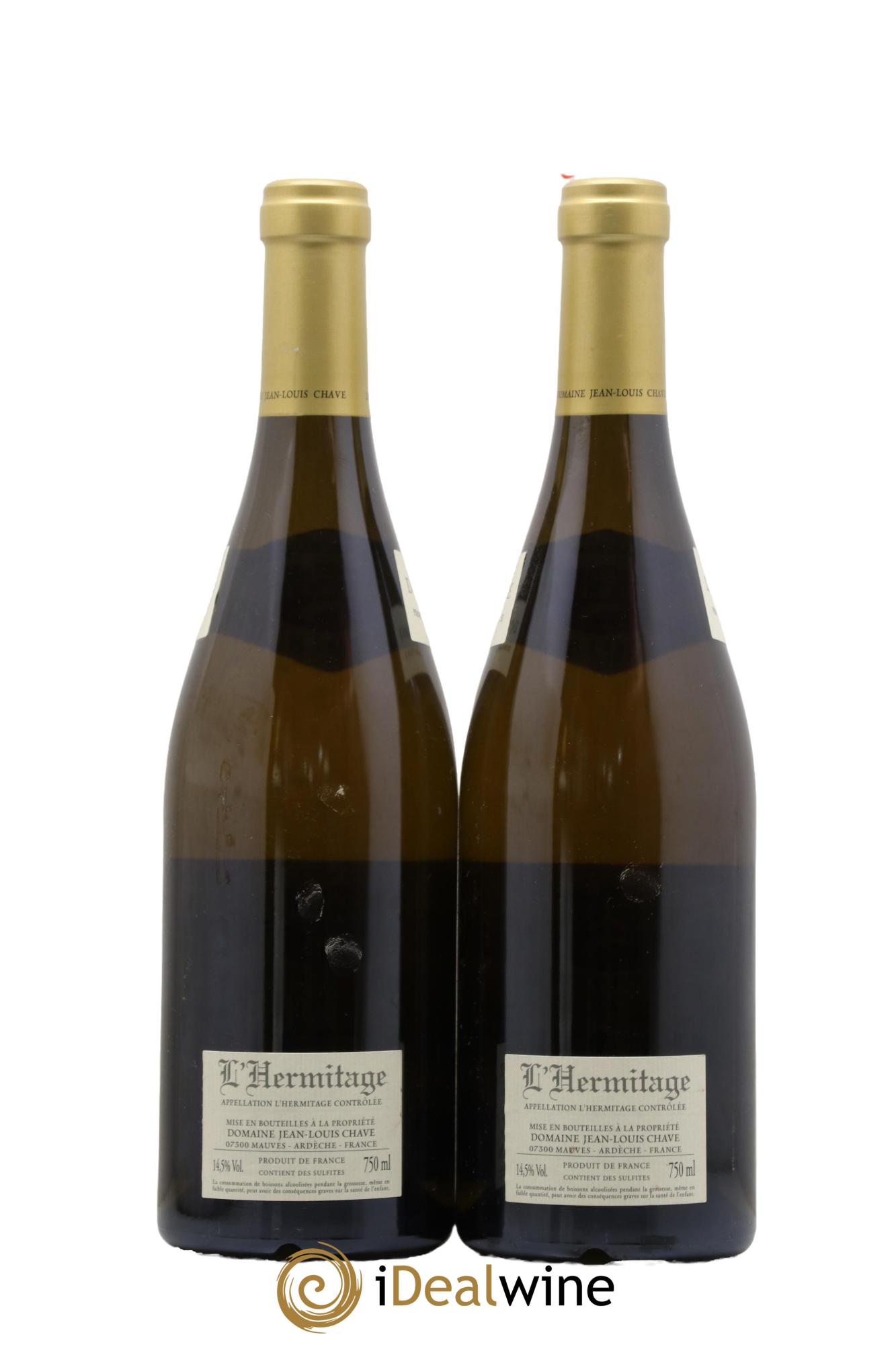 Hermitage Jean-Louis Chave  2018 - Lot of 2 bottles - 1