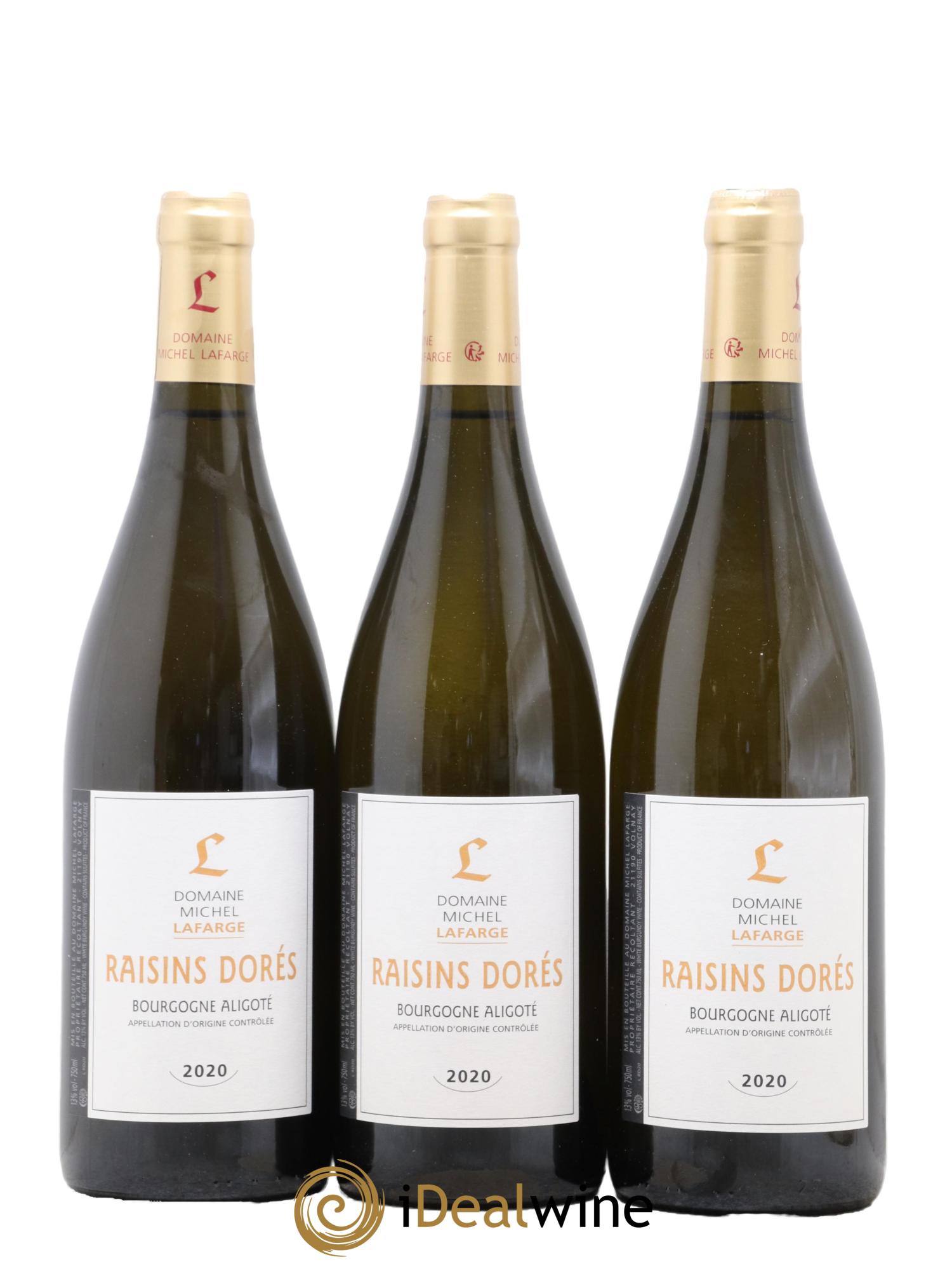 Bourgogne Aligoté Raisins Dorés Lafarge (Domaine) 2020 - Lot de 3 bouteilles - 0