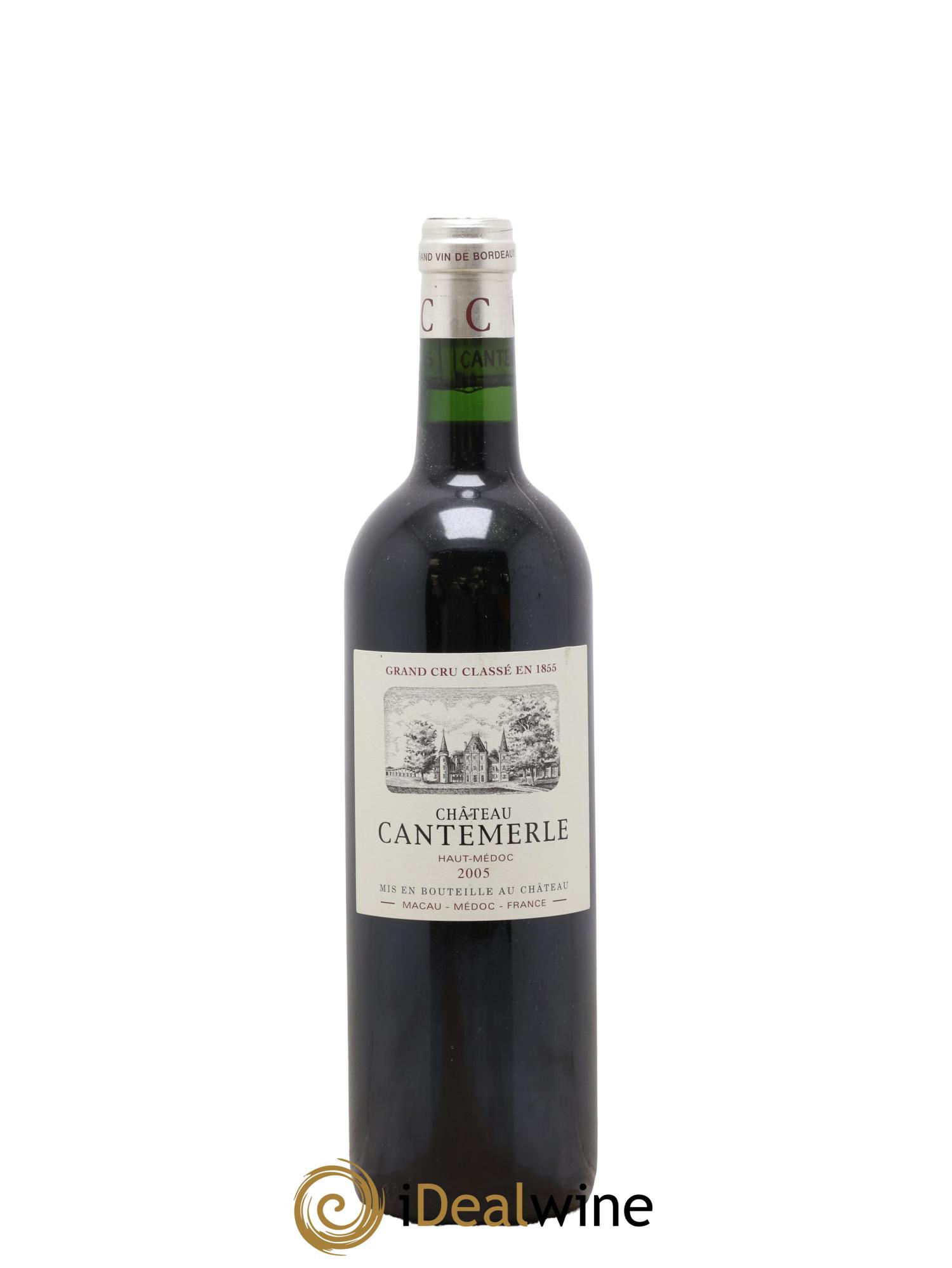 Château Cantemerle 5ème Grand Cru Classé 2005 - Lot de 1 bouteille - 0
