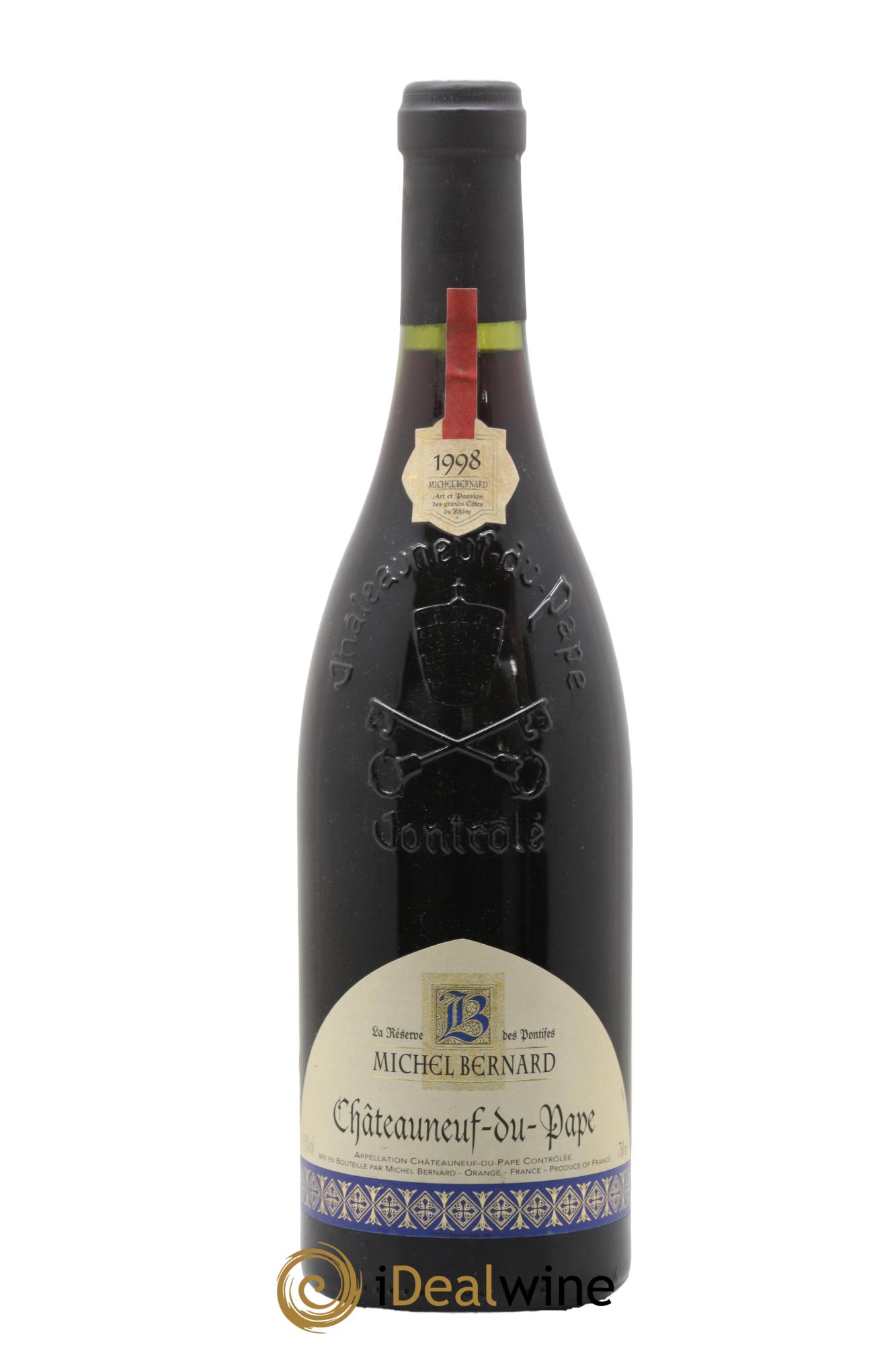 Châteauneuf-du-Pape La Réserve Des Pontifs Michel Bernard 1998 - Lotto di 1 bottiglia - 0