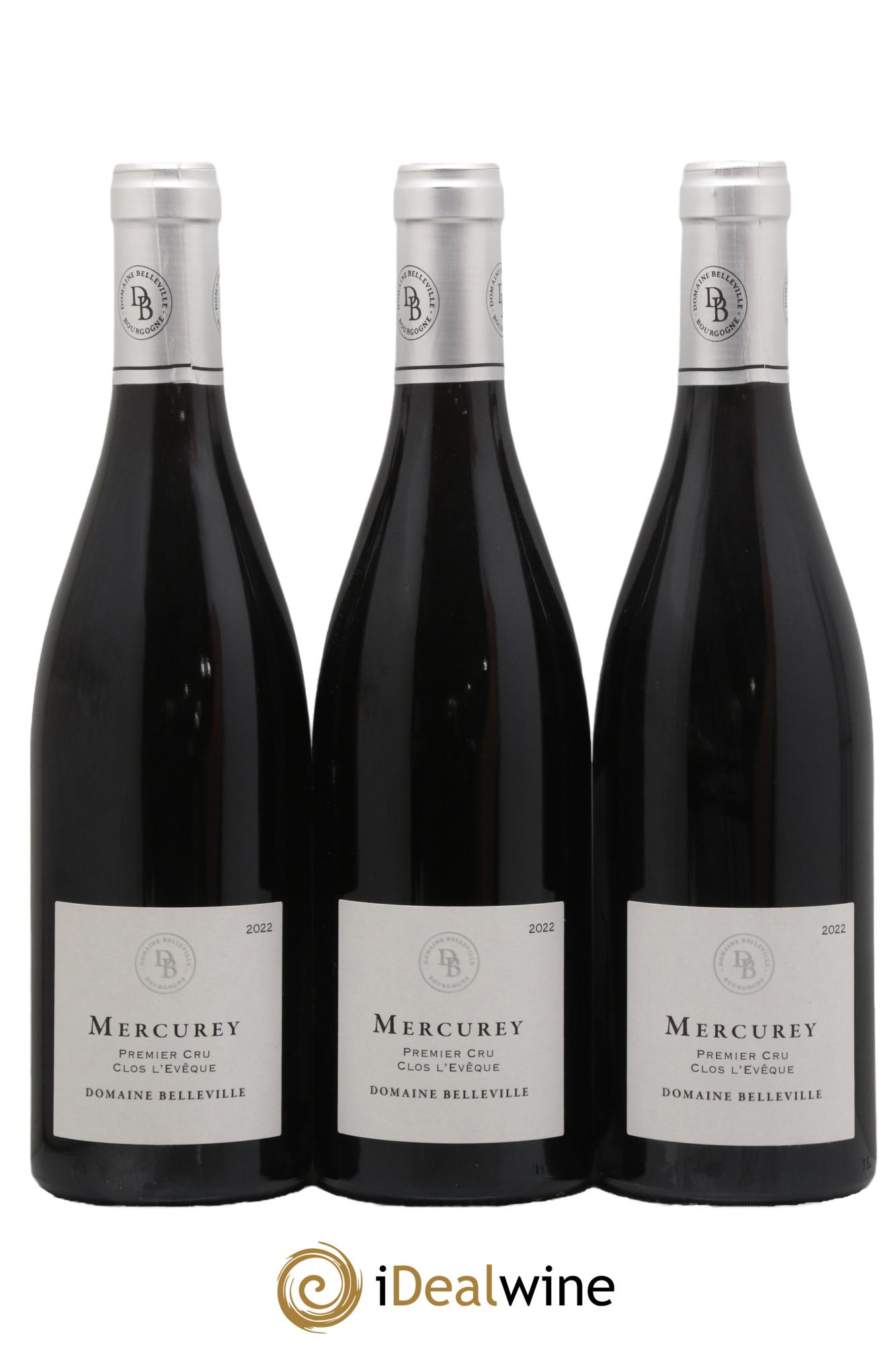 Mercurey 1er Cru Clos l'Evêque Belleville 2022 - Posten von 3 Flaschen - 0