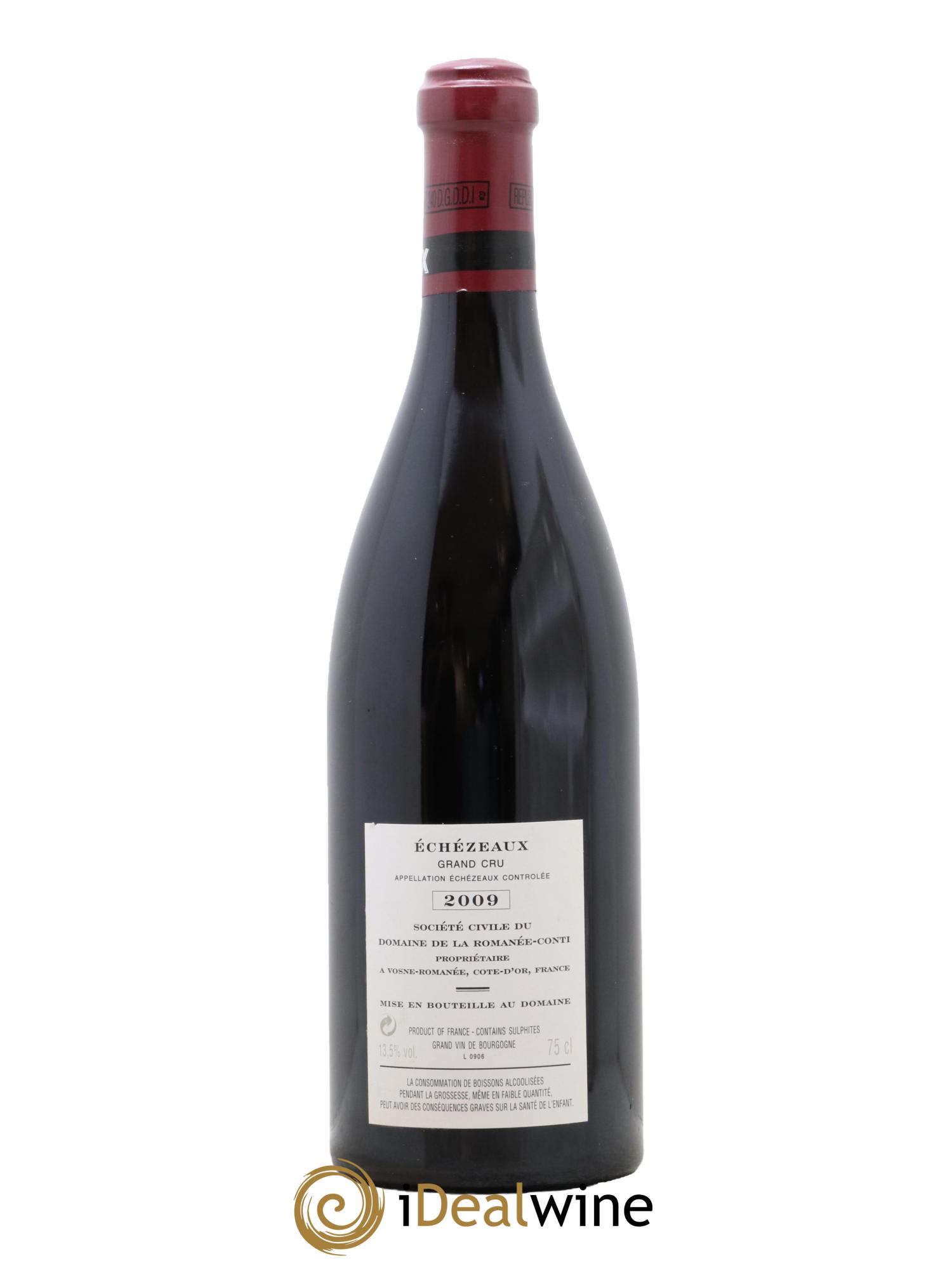 Echezeaux Grand Cru Domaine de la Romanée-Conti  2009 - Lot of 1 bottle - 1