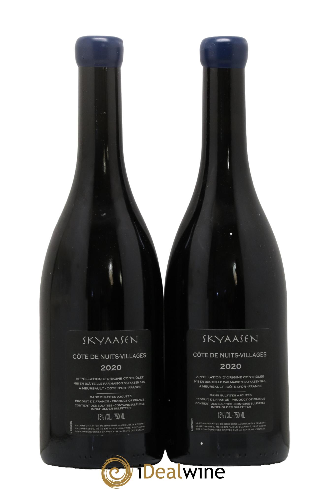 Côte de Nuits-Villages Maison Skyaasen 2020 - Lot de 2 bouteilles - 1
