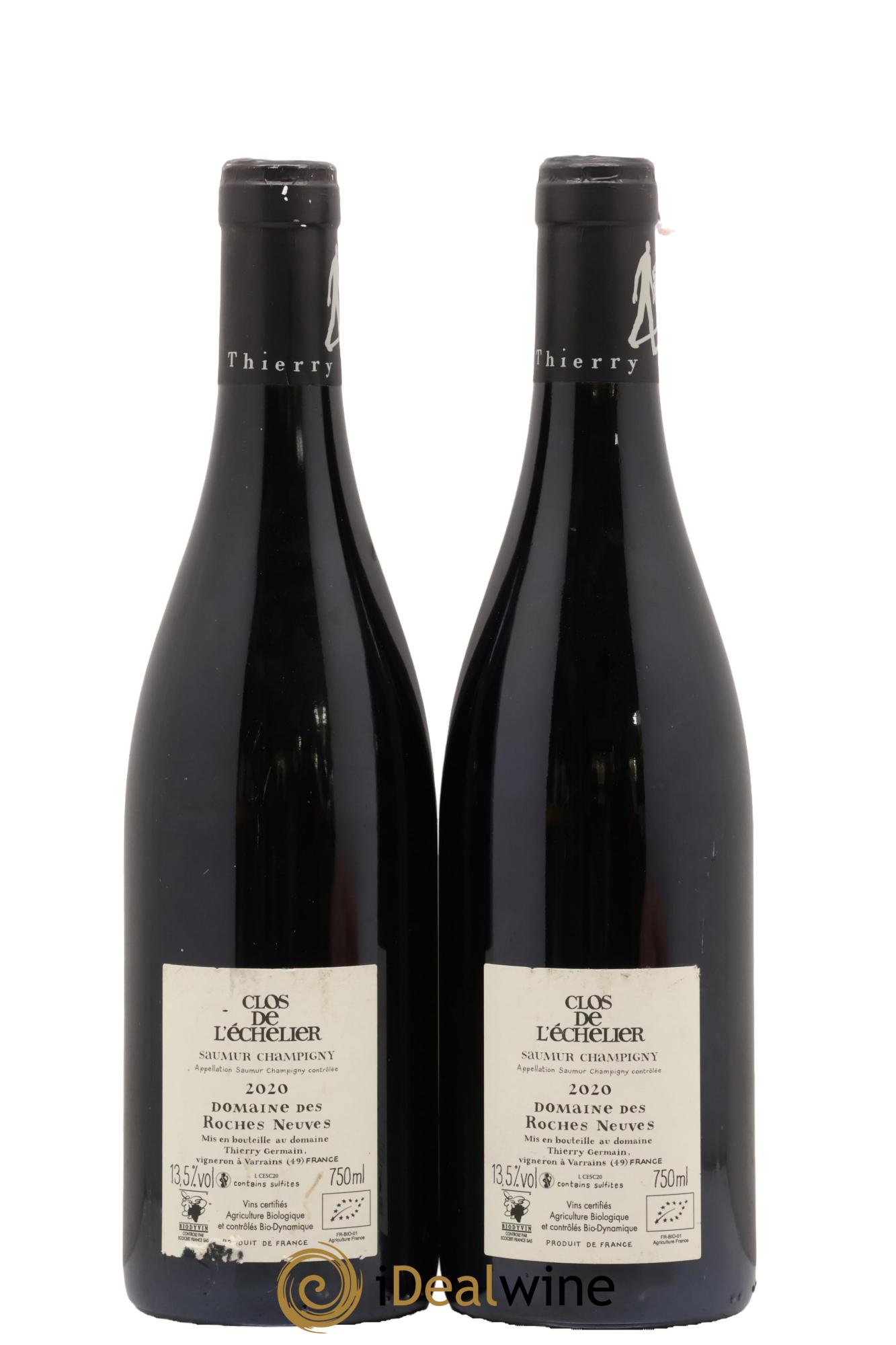 Saumur-Champigny Clos de l'Echelier Domaine des Roches Neuves - Thierry Germain 2020 - Lotto di 2 bottiglie - 1