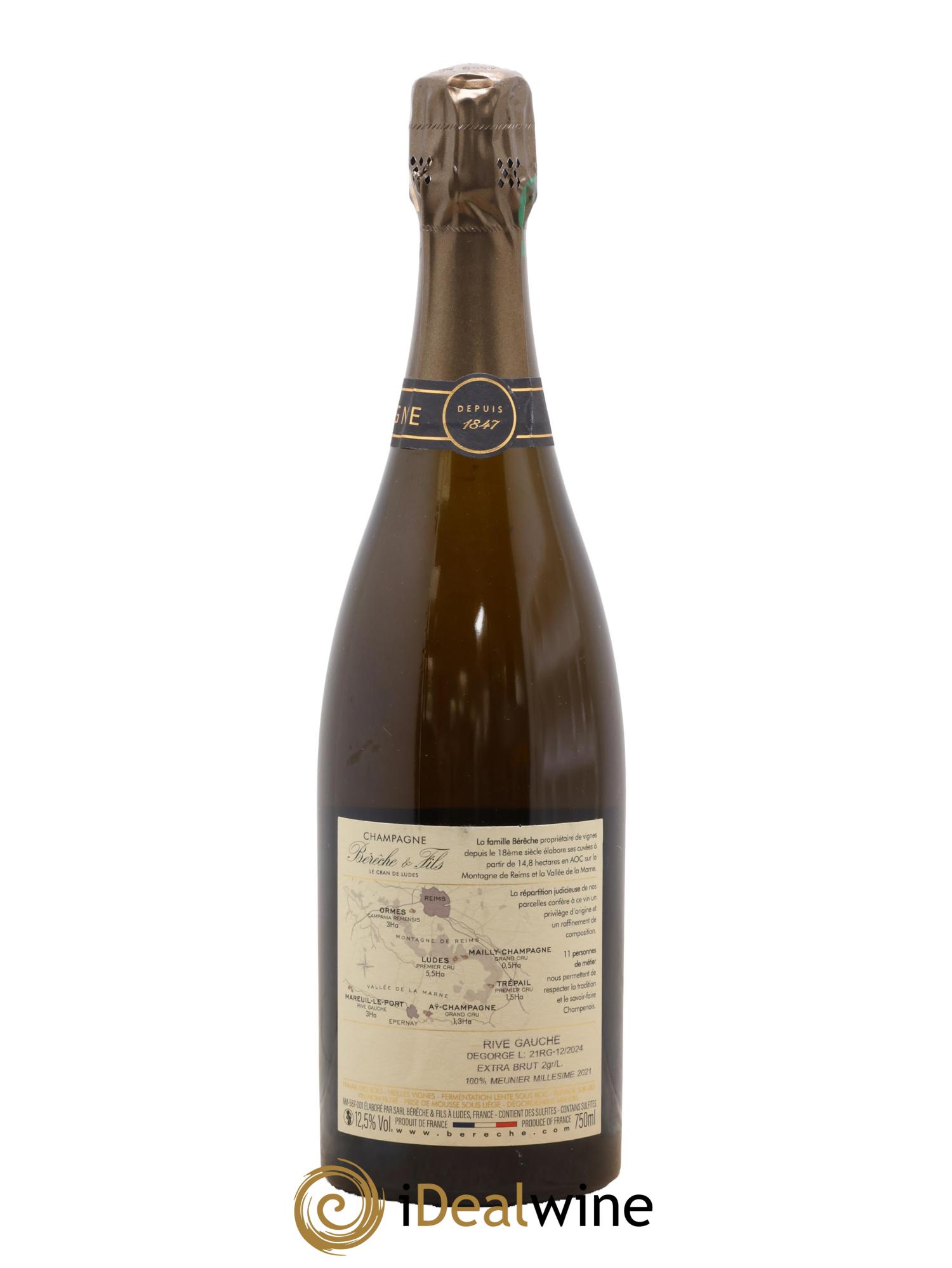 Rive Gauche Extra-Brut Bérêche et Fils 2021 - Lot de 1 bouteille - 1