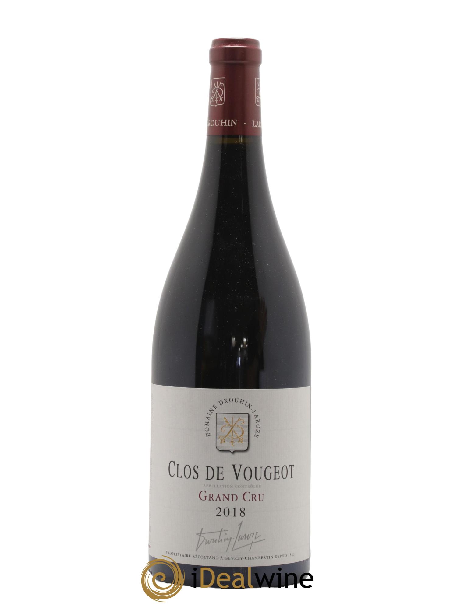 Clos de Vougeot Grand Cru Domaine Drouhin-Laroze 2018 - Lot de 1 magnum - 0