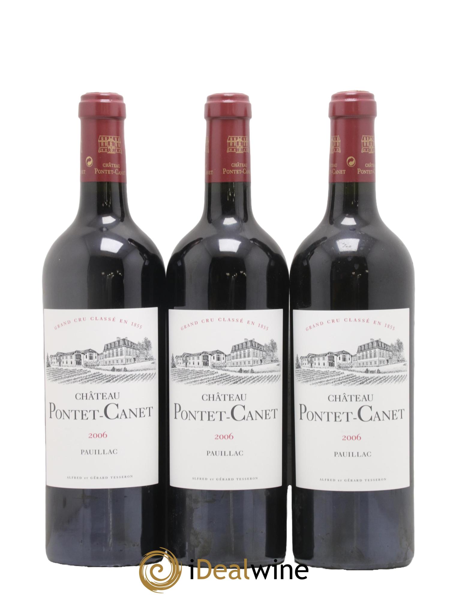 Château Pontet Canet 5ème Grand Cru Classé 2006 - Lot de 12 bouteilles - 1