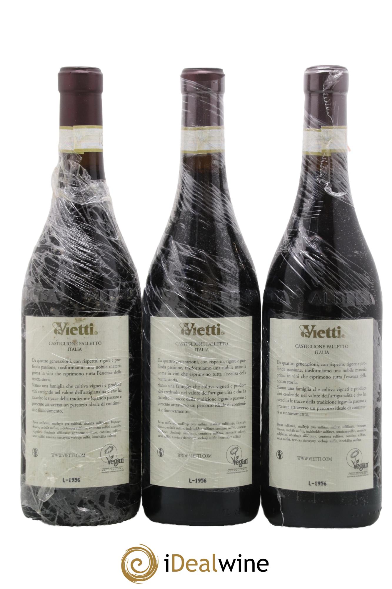 Barolo DOCG Ravera Vietti 2016 - Lot of 3 bottles - 1