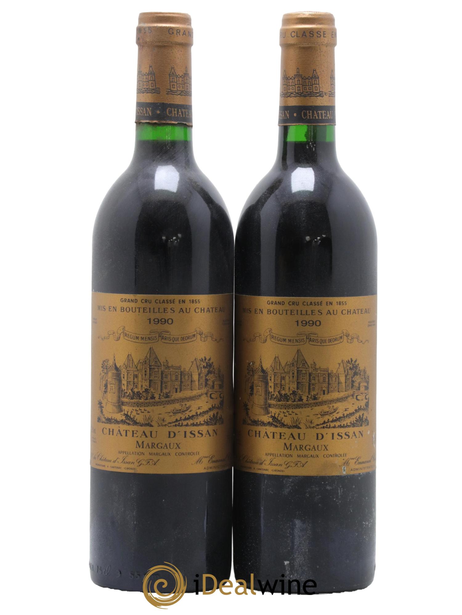 Château d'Issan 3ème Grand Cru Classé 1990 - Lot de 2 bouteilles - 0