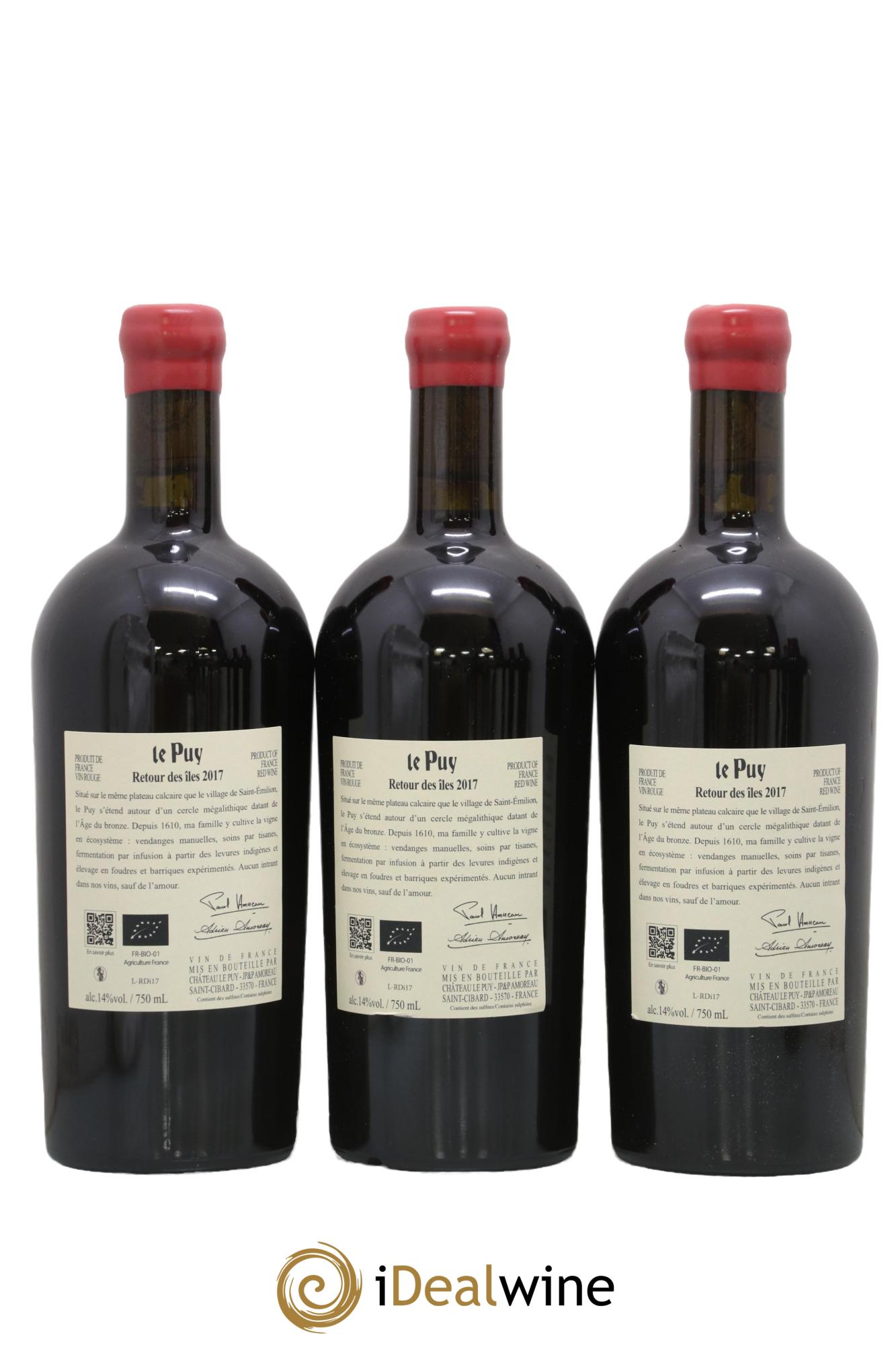 Le Puy - Retour des Iles 2017 - Lot of 6 bottles - 2